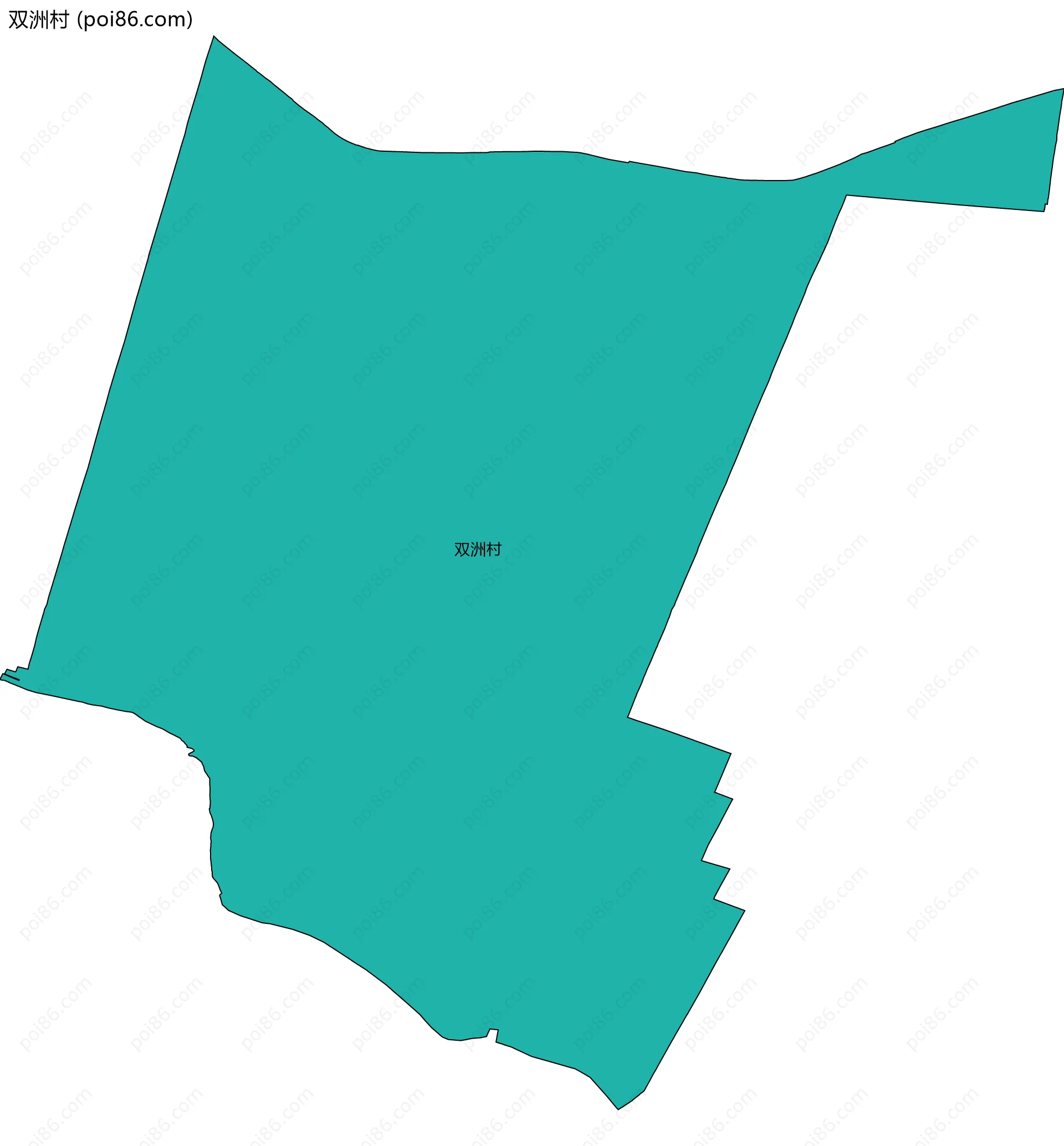 双洲村边界地图