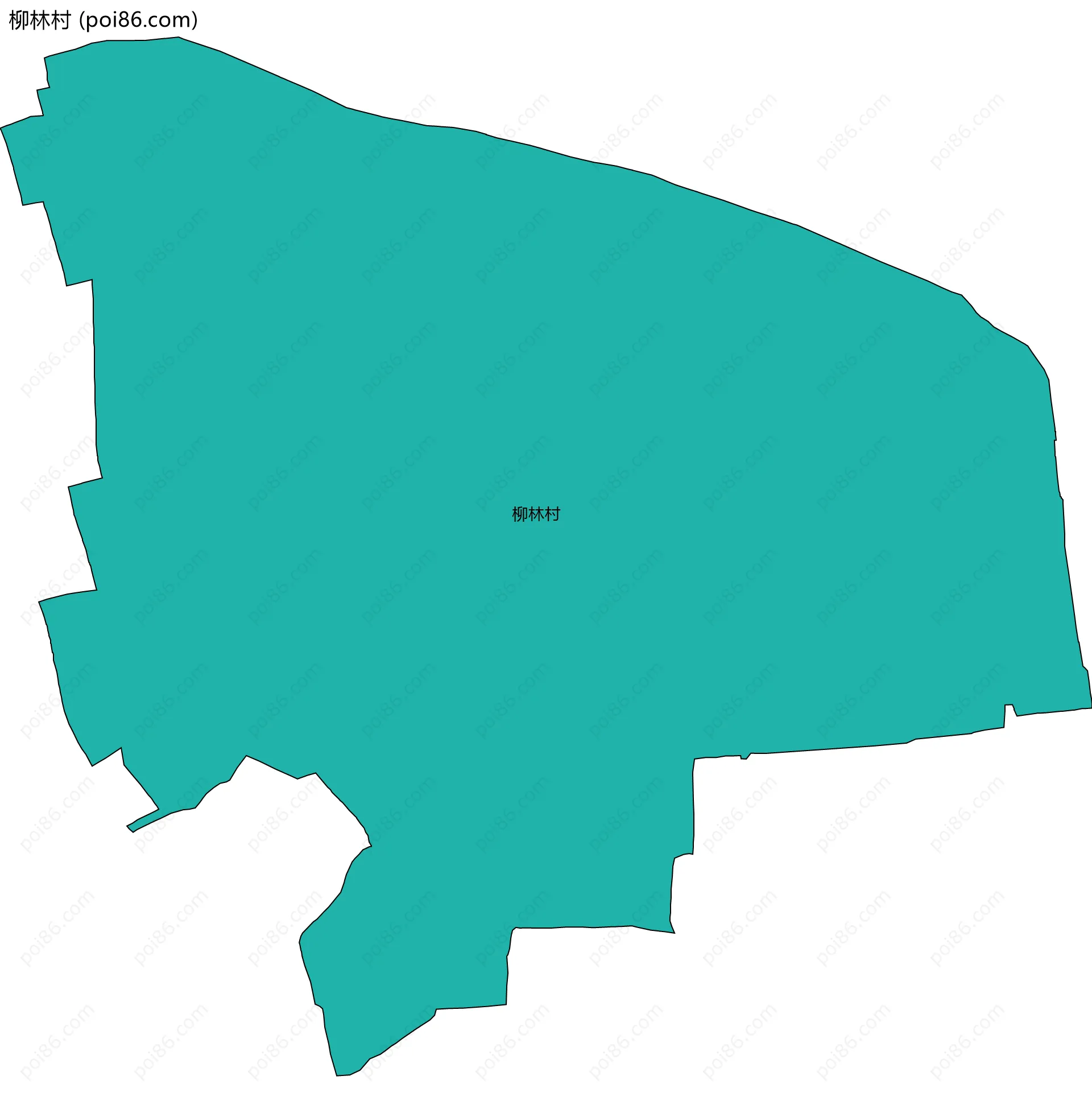 柳林村边界地图