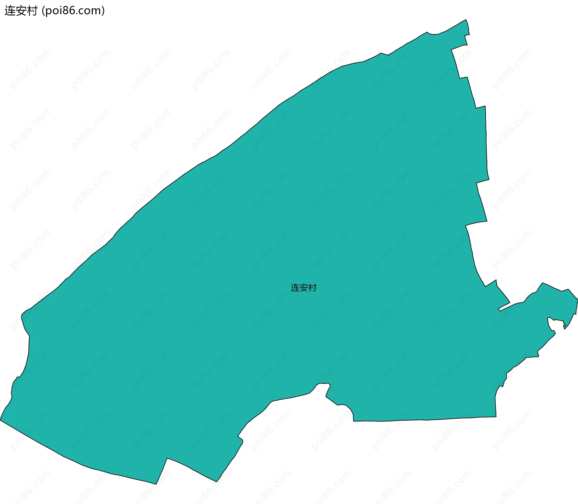 连安村边界地图