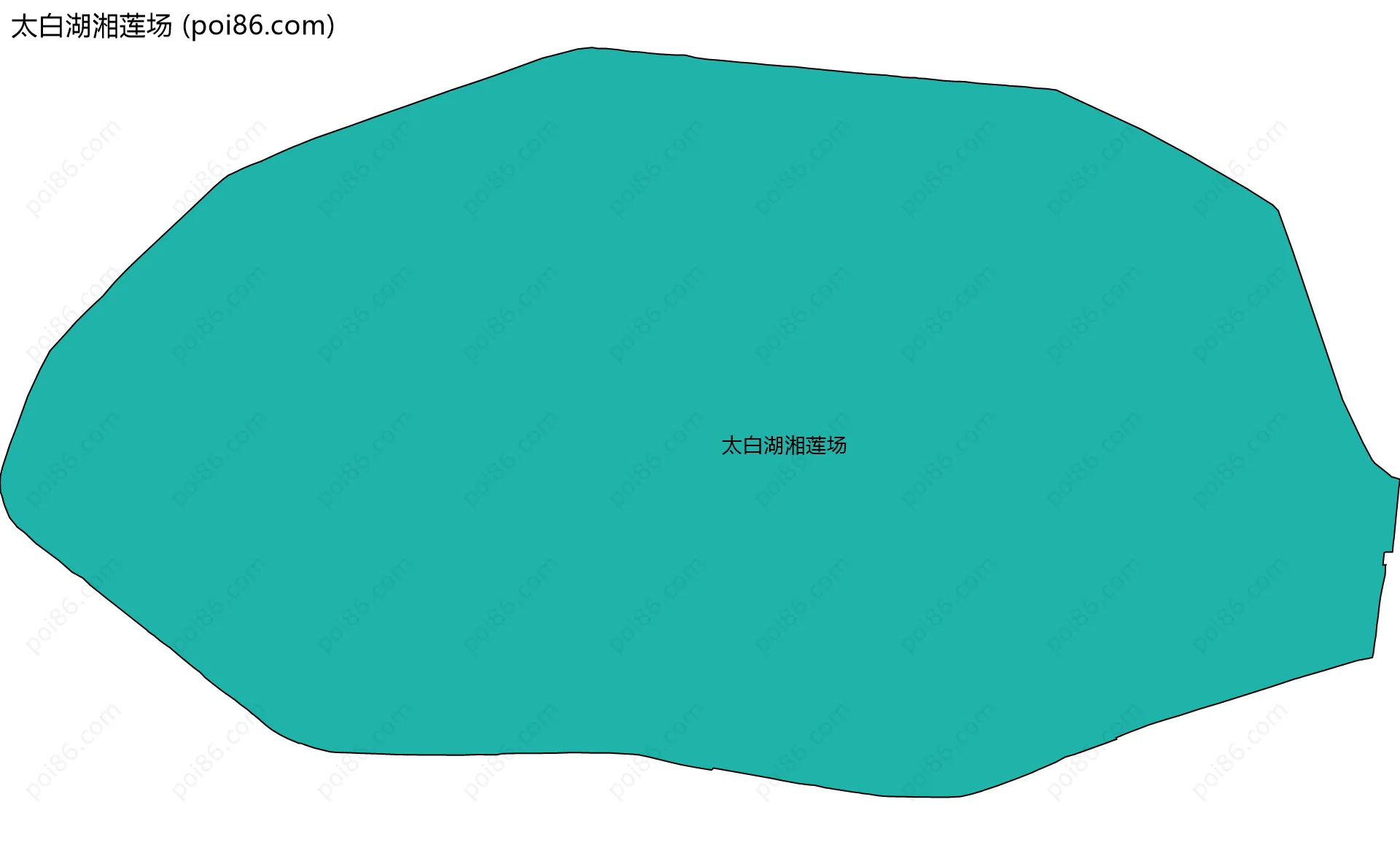 太白湖湘莲场边界地图