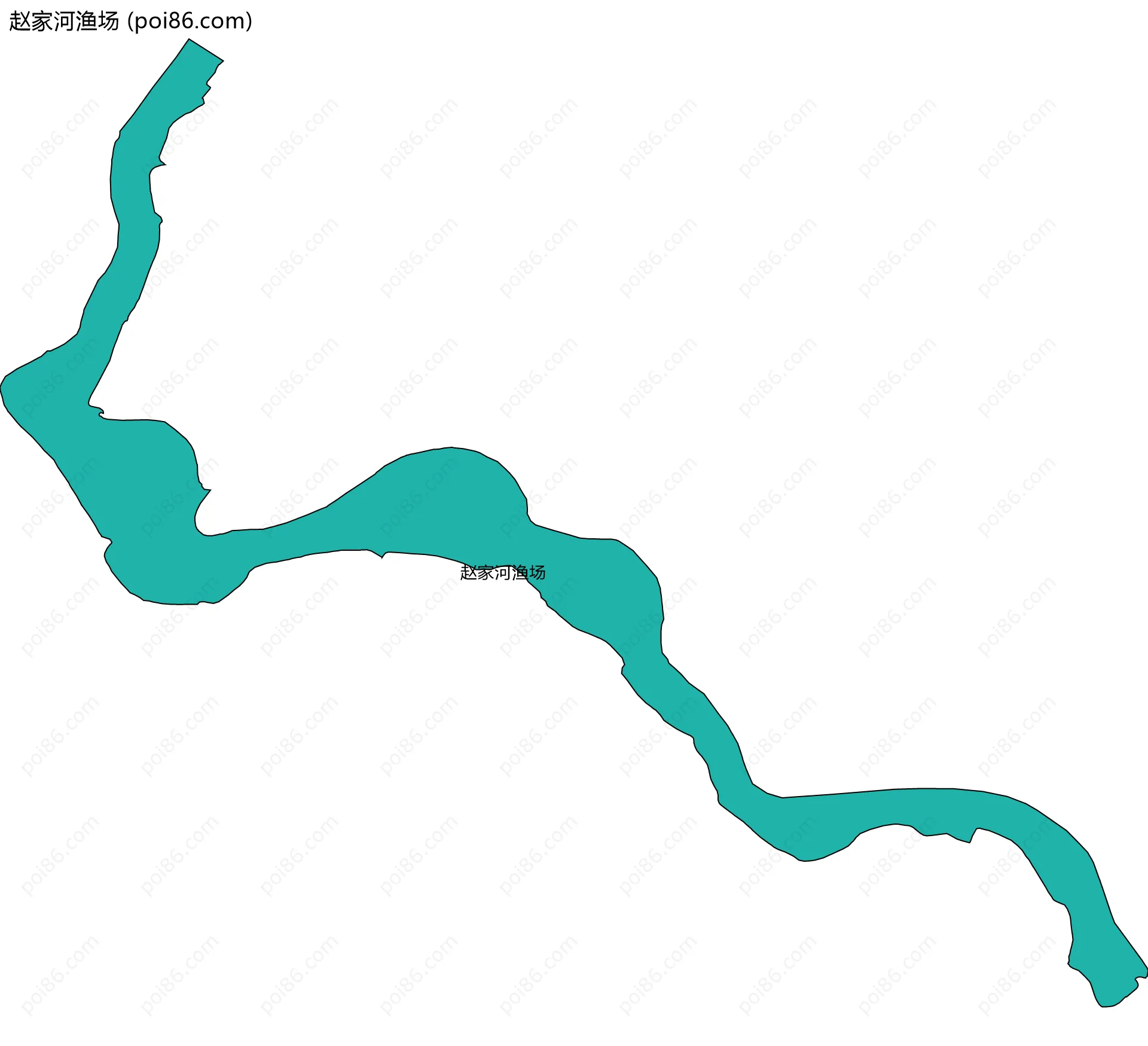 赵家河渔场边界地图