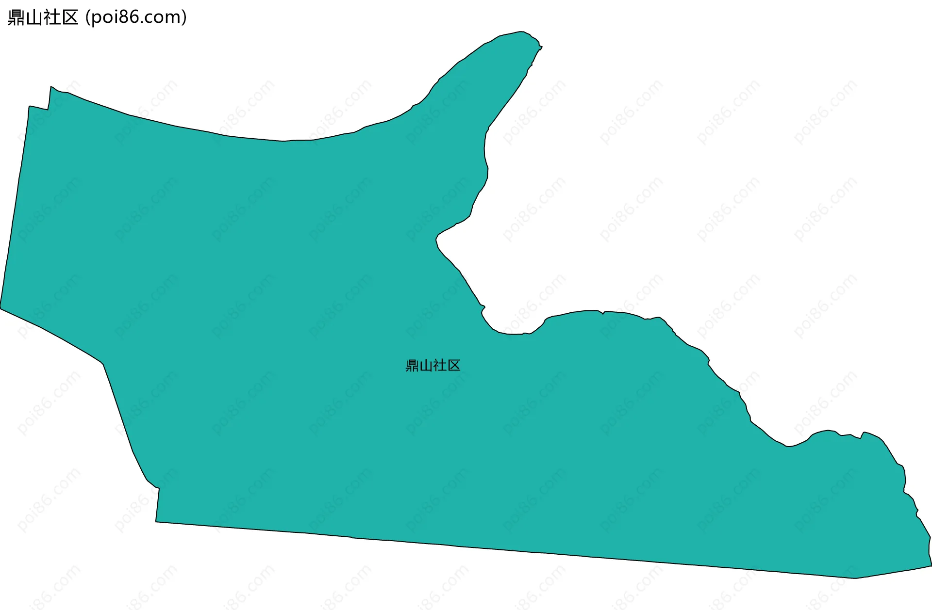 鼎山社区边界地图