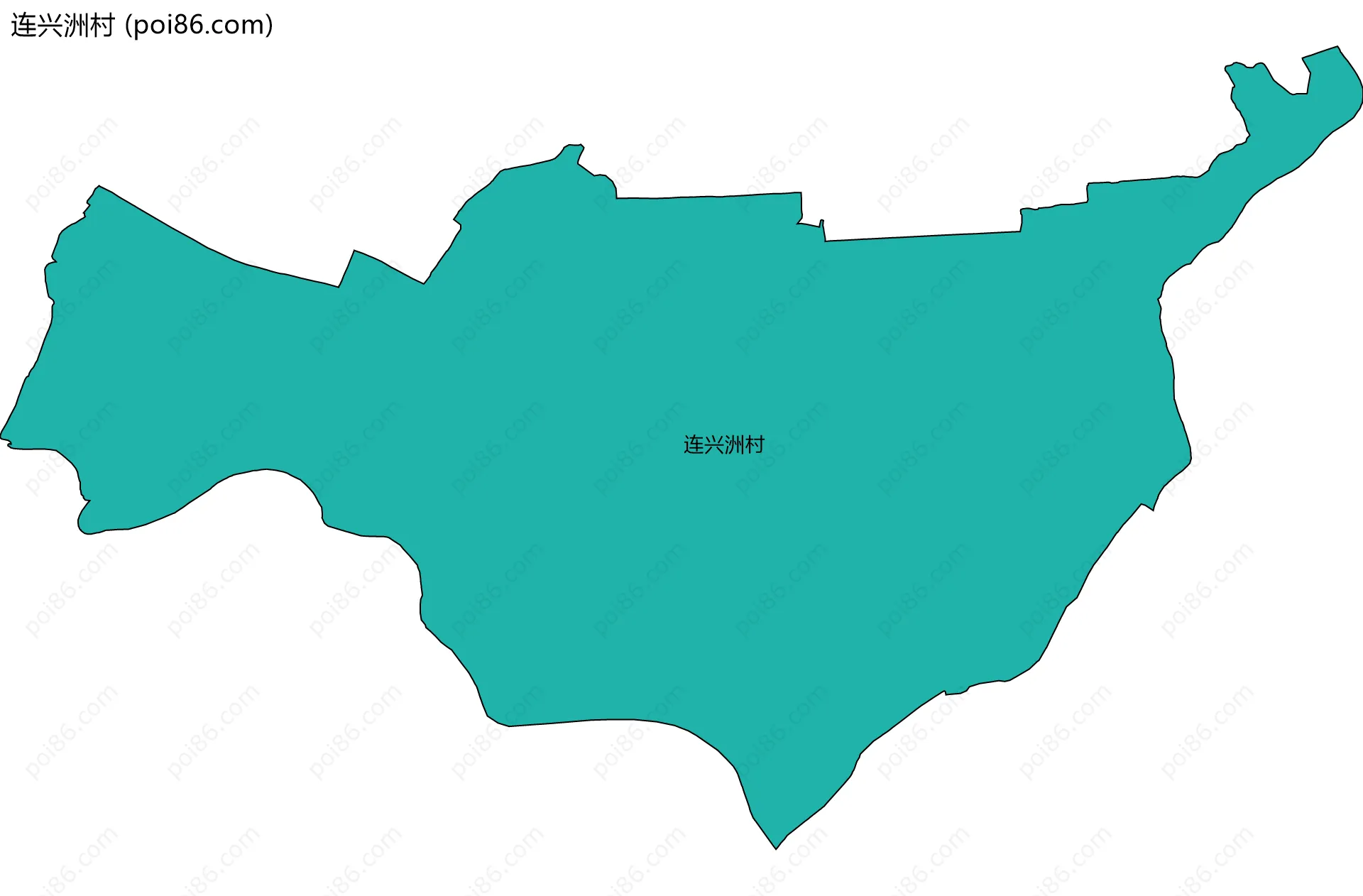 连兴洲村边界地图