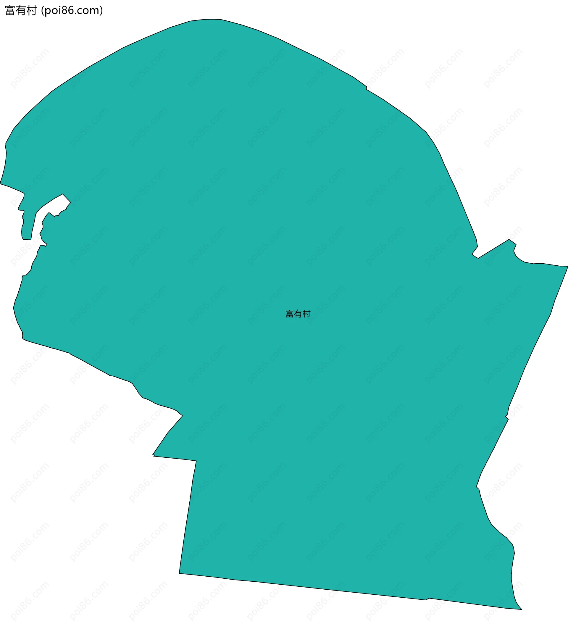 富有村边界地图