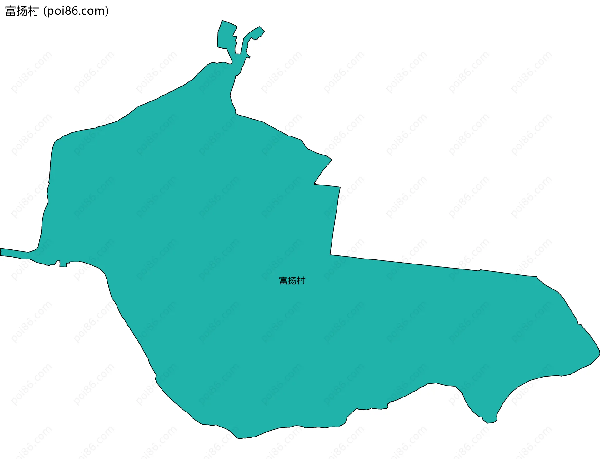 富扬村边界地图