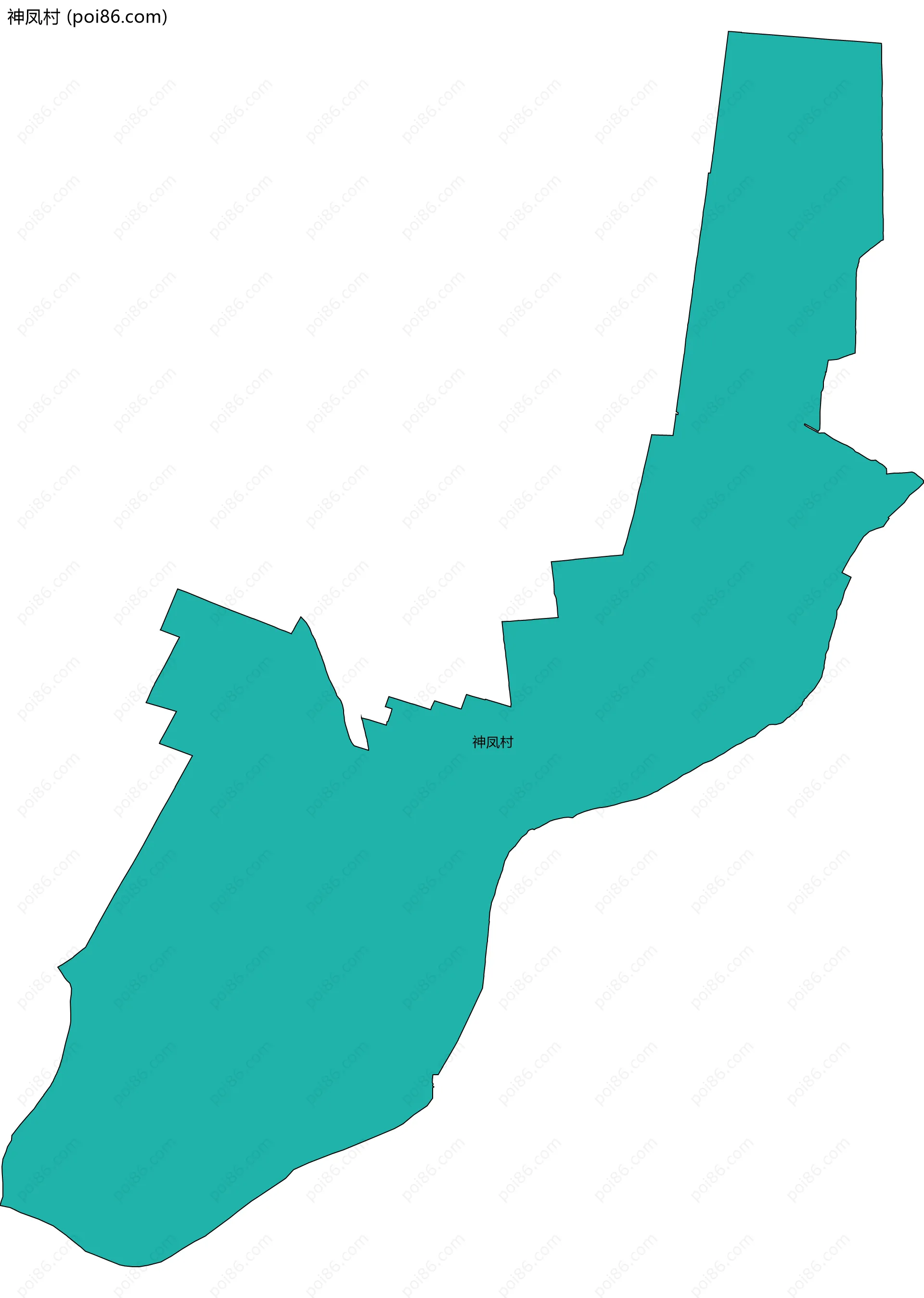 神凤村边界地图