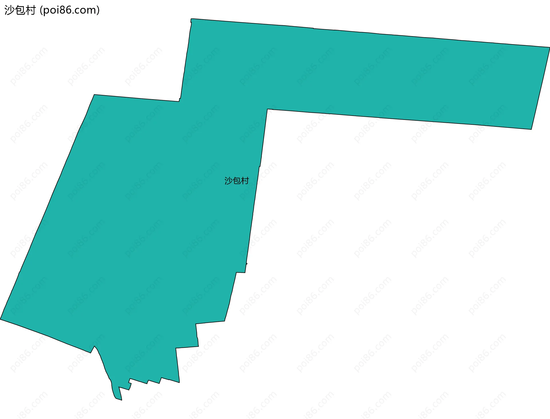 沙包村边界地图