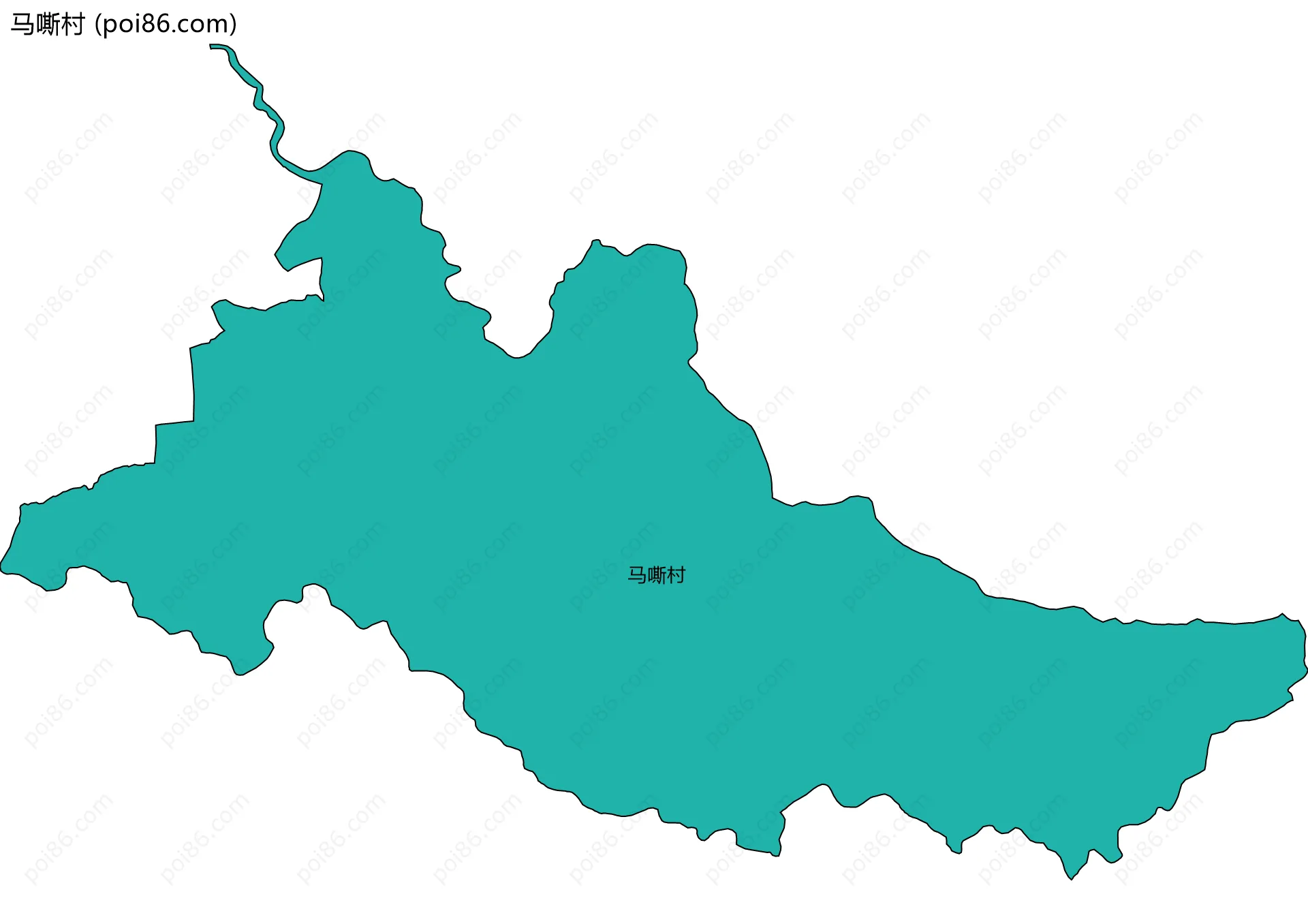 马嘶村边界地图