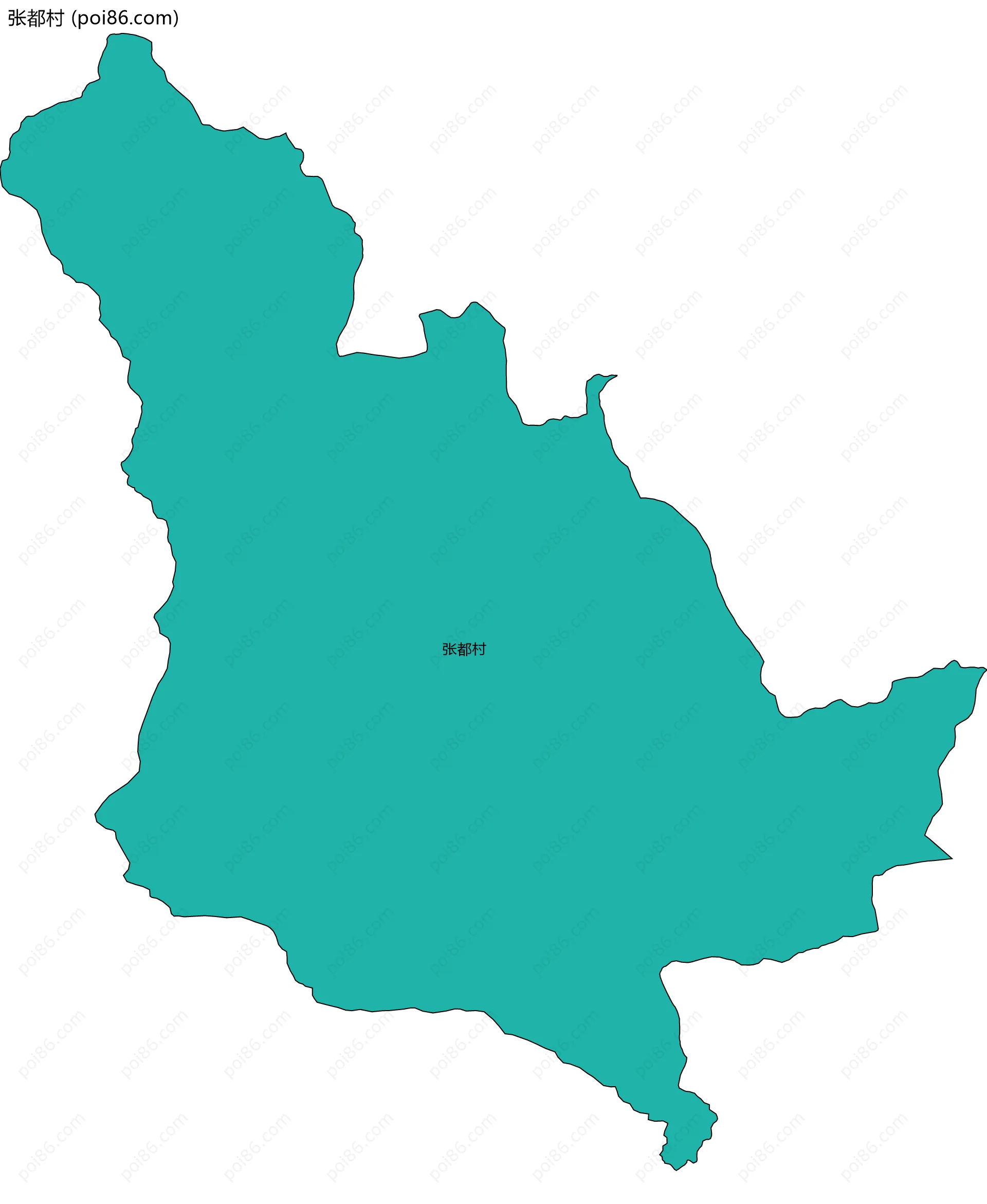 张都村边界地图