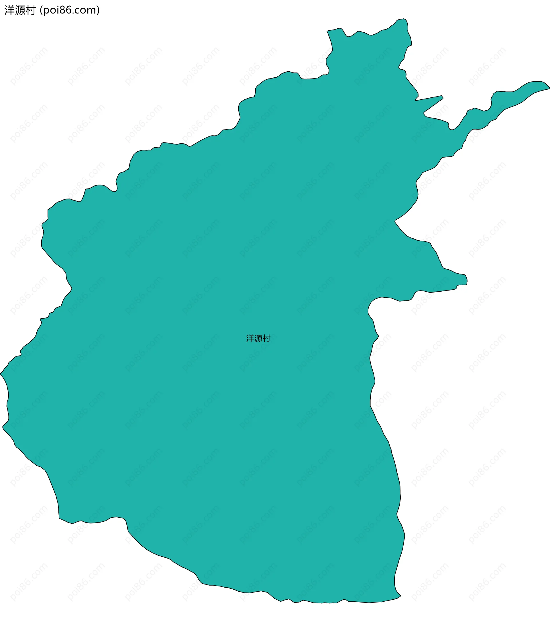 洋源村边界地图