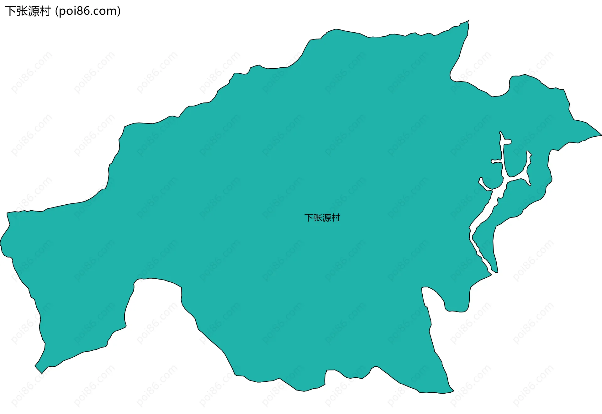 下张源村边界地图