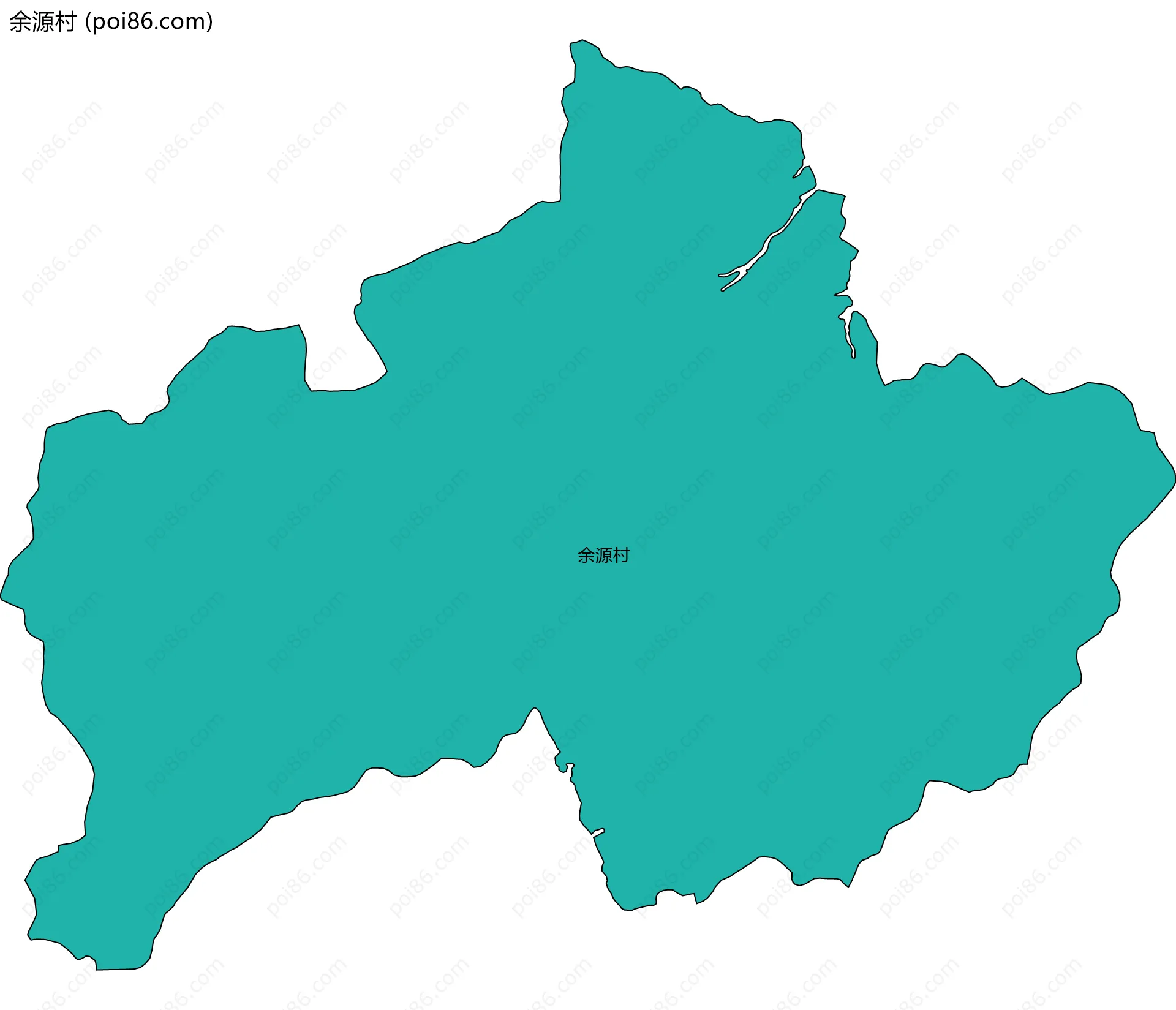 余源村边界地图