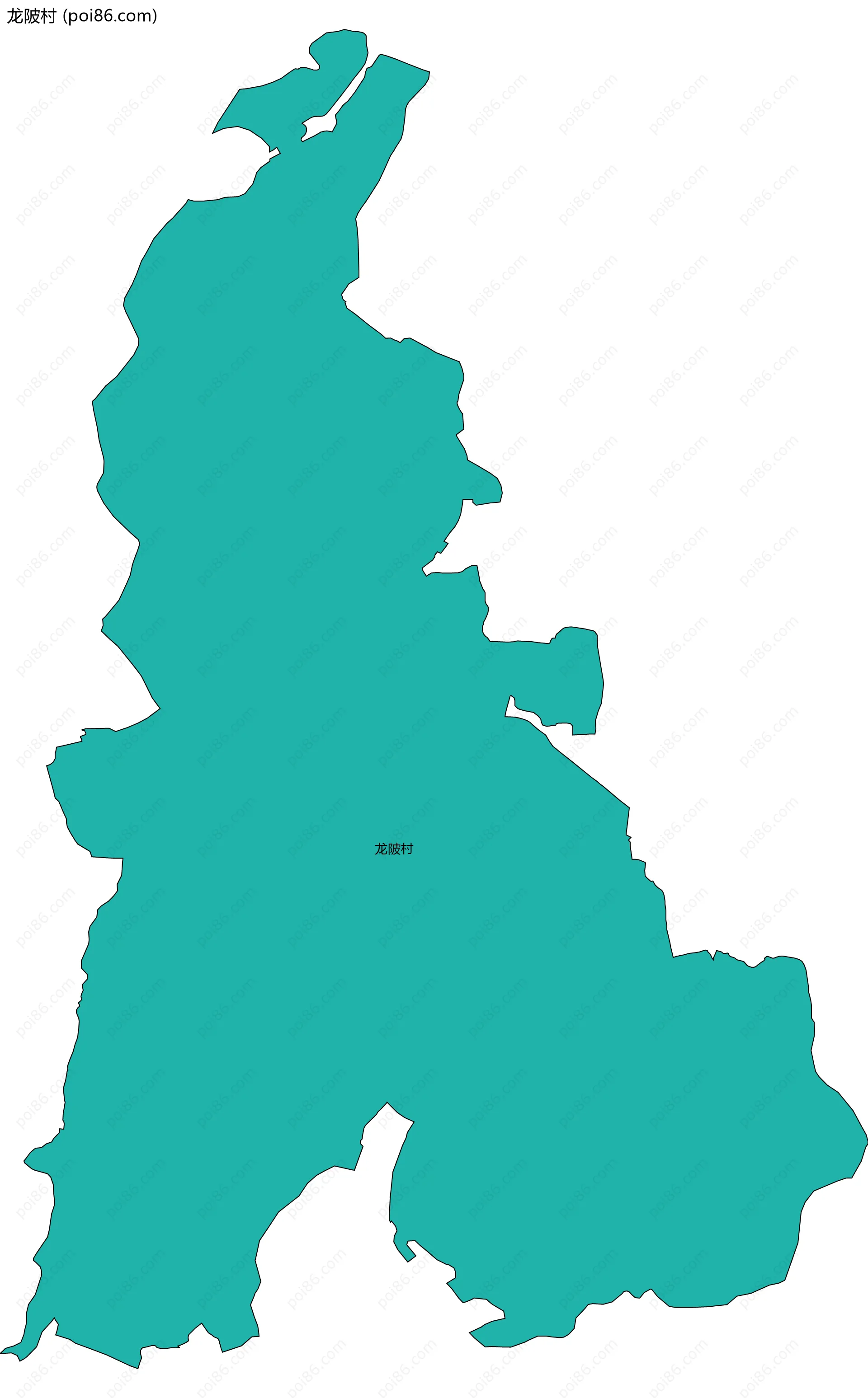 龙陂村边界地图