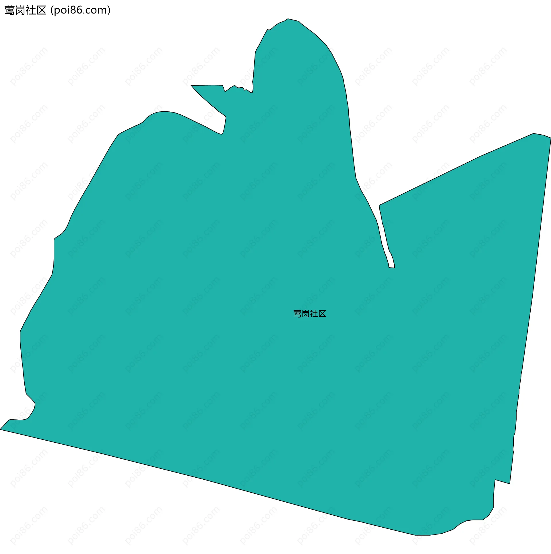 莺岗社区边界地图