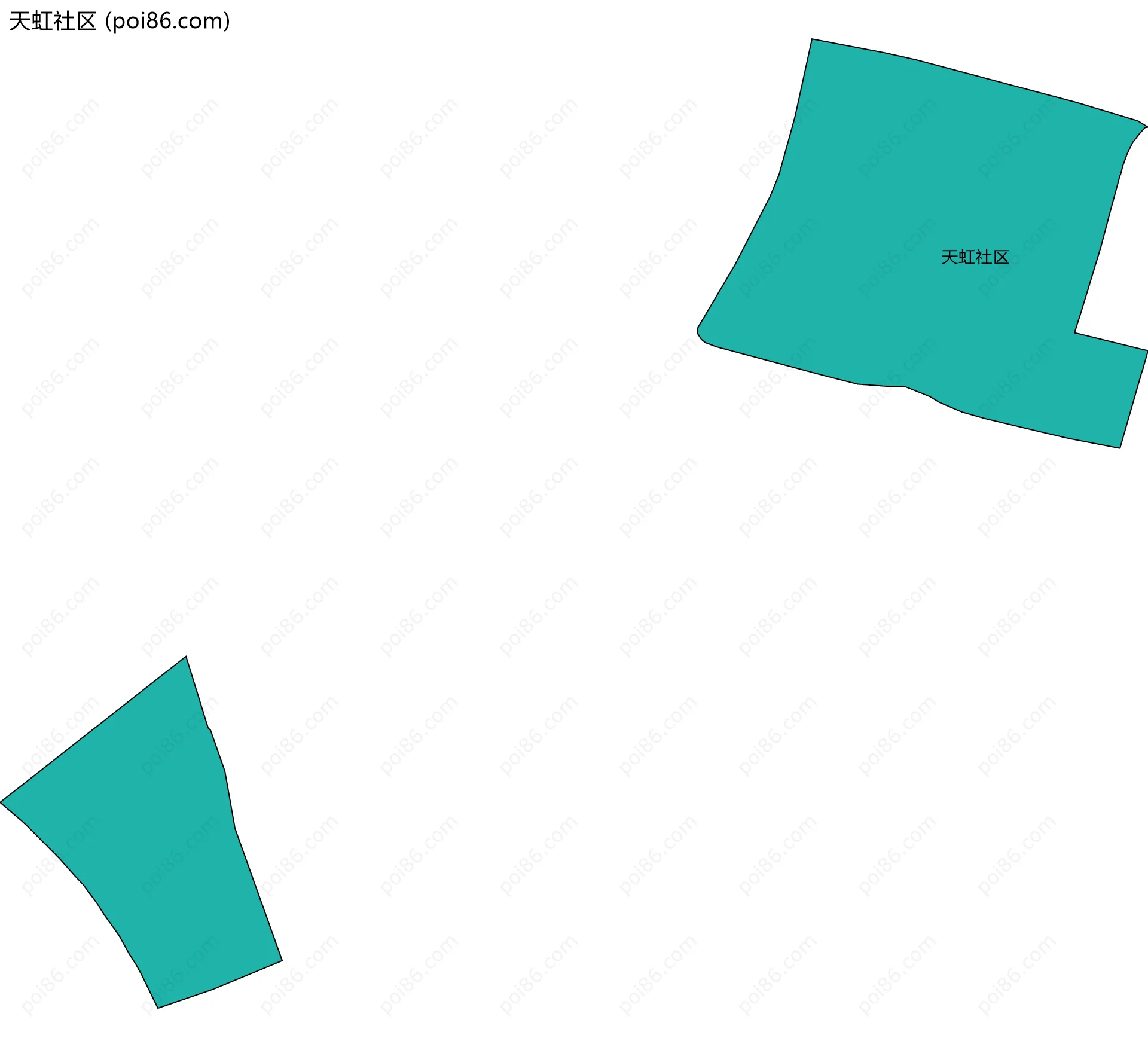 天虹社区边界地图