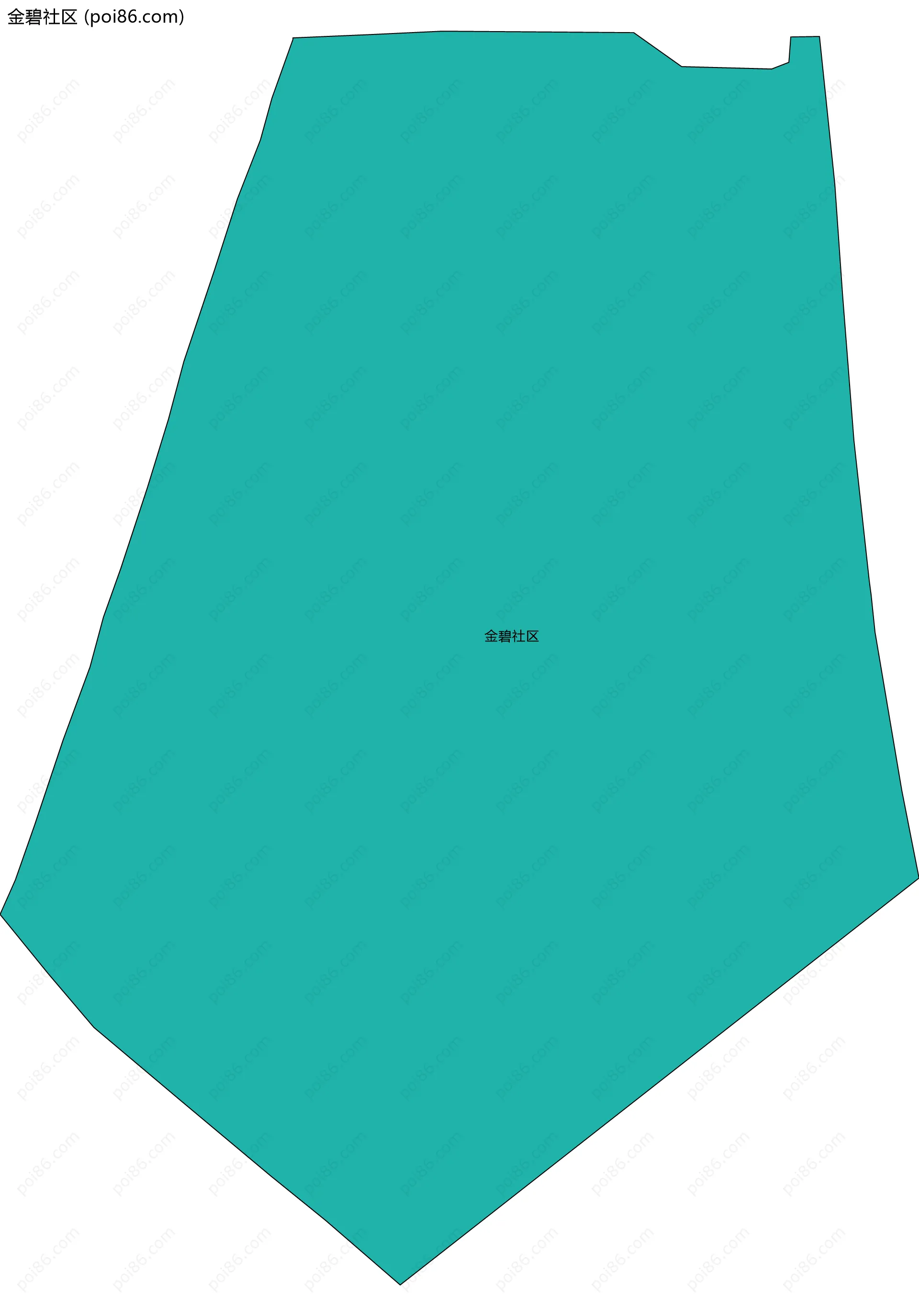 金碧社区边界地图