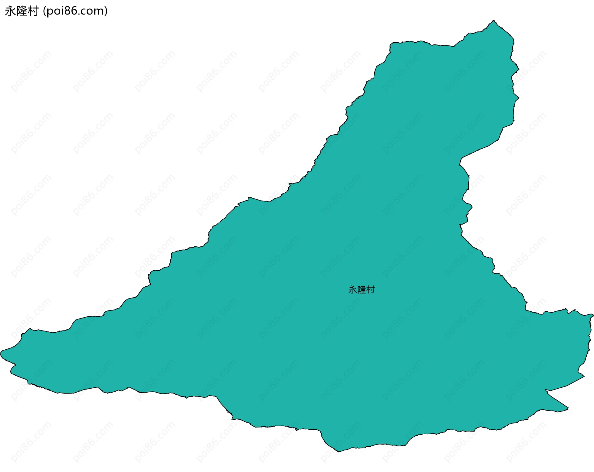 永隆村边界地图