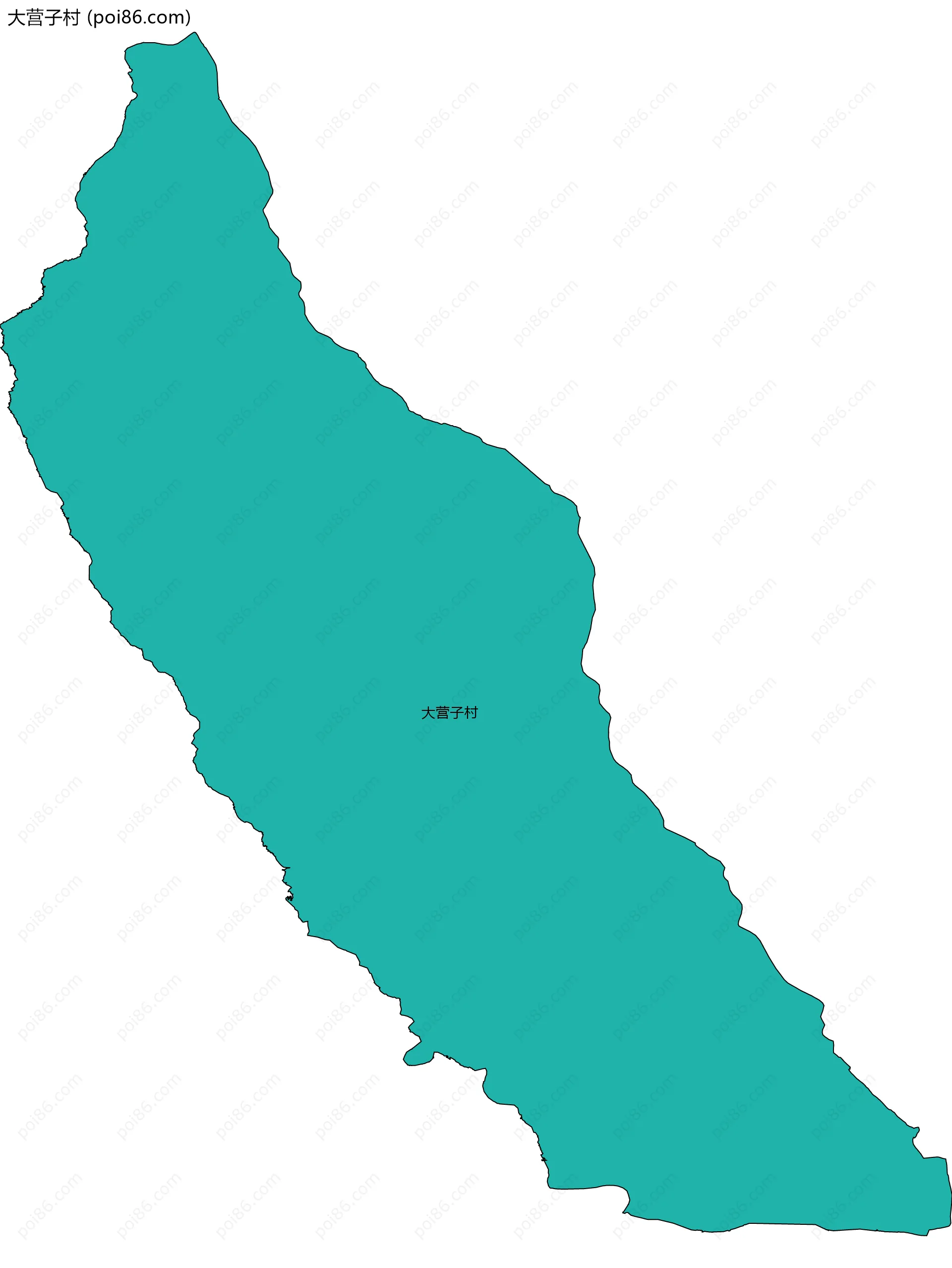 大营子村边界地图