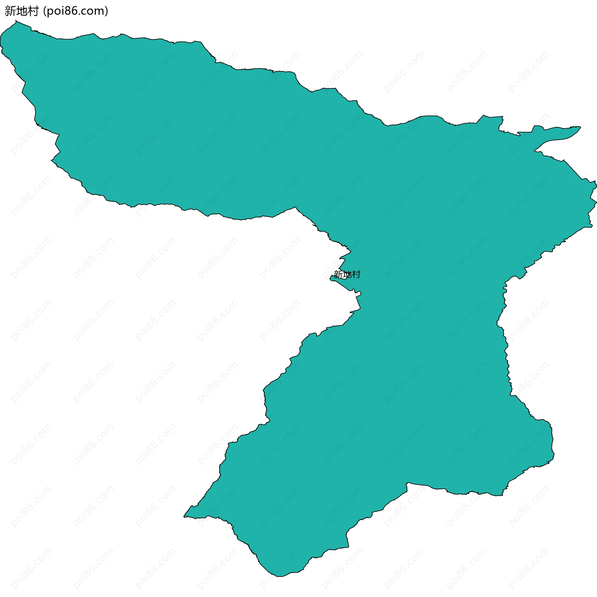 新地村边界地图