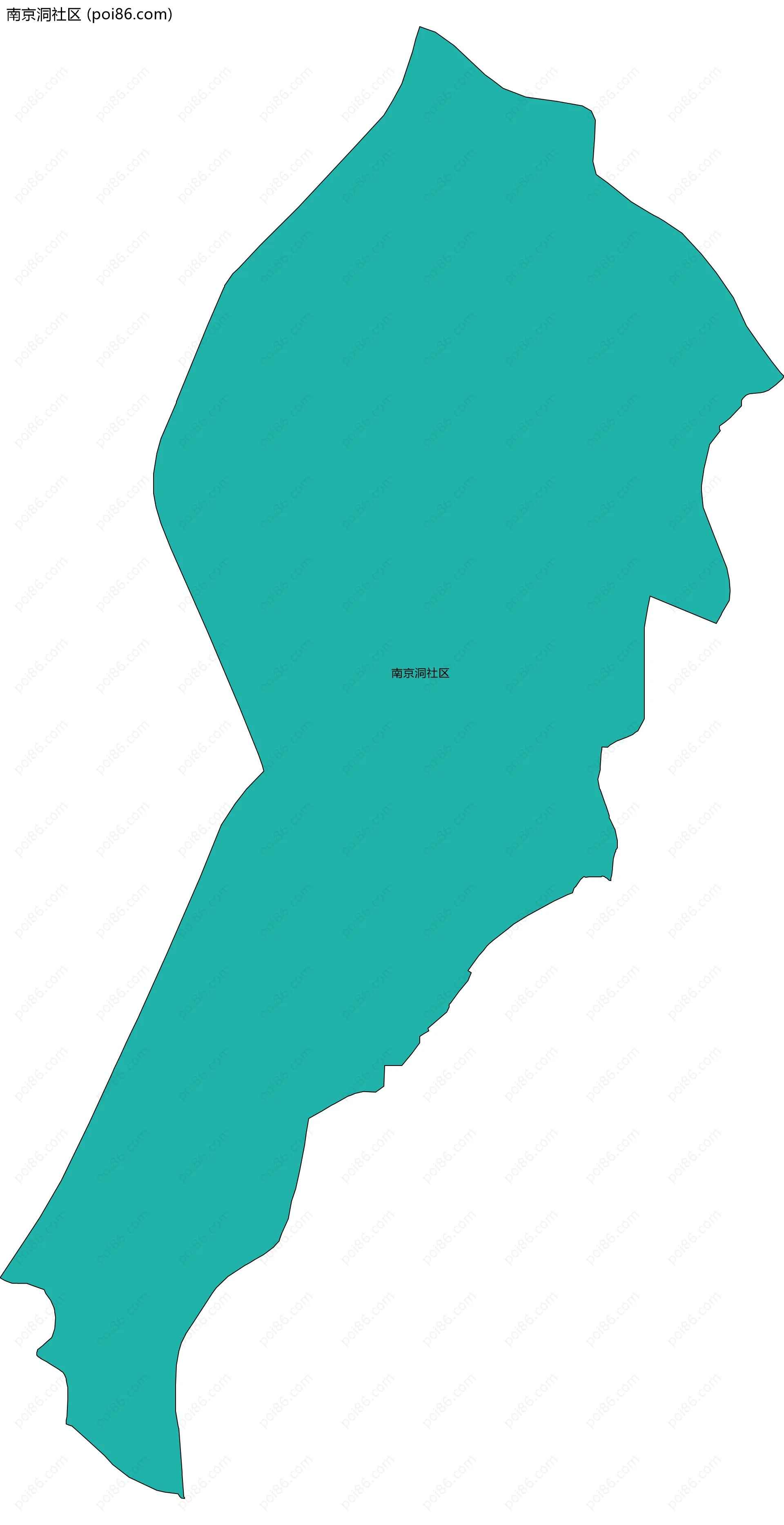 南京洞社区边界地图