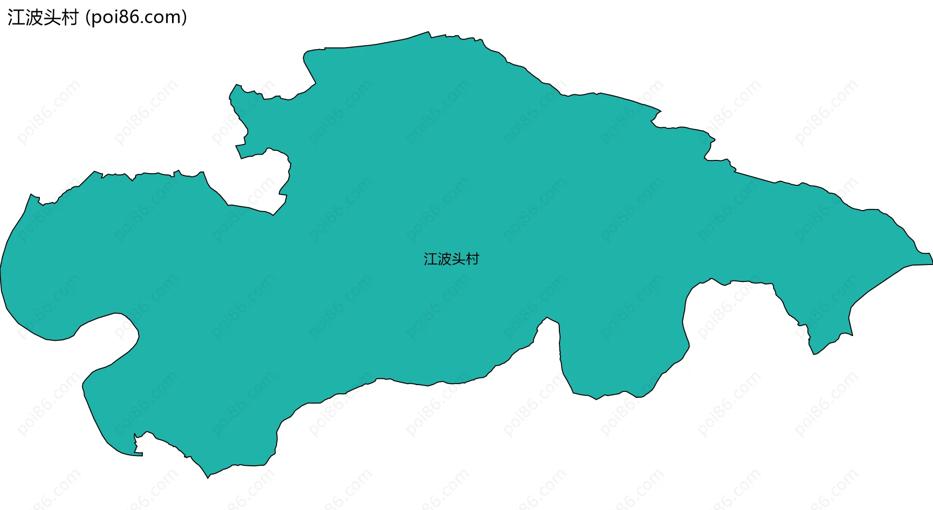 江波头村边界地图