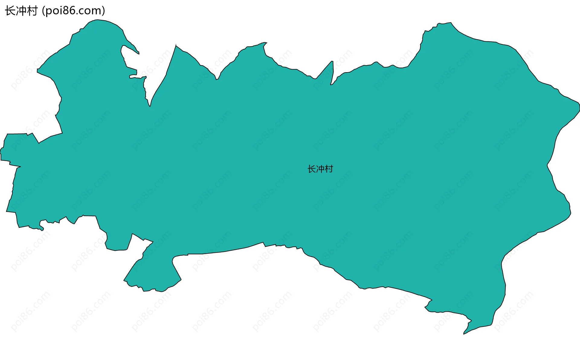 长冲村边界地图
