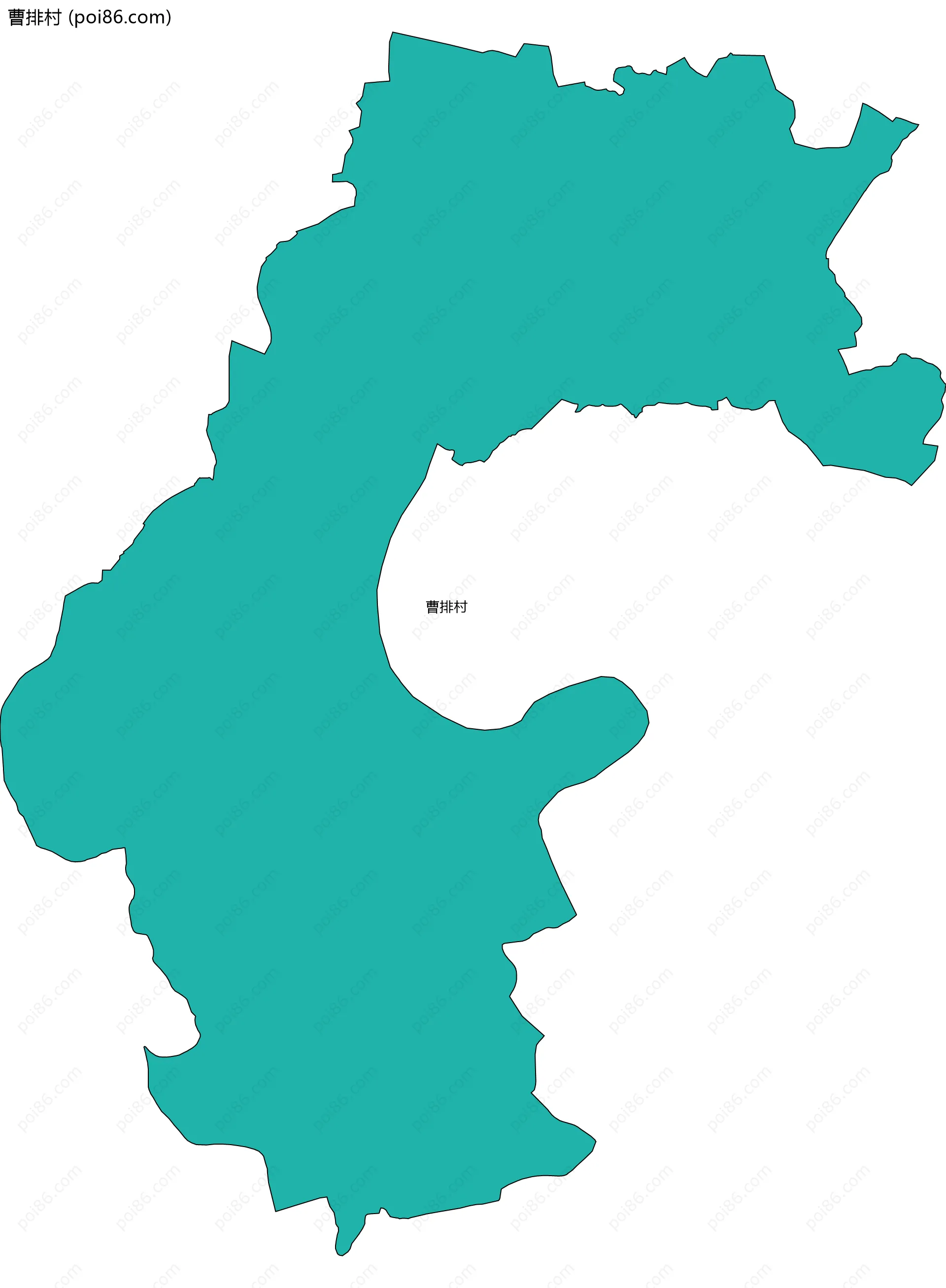 曹排村边界地图