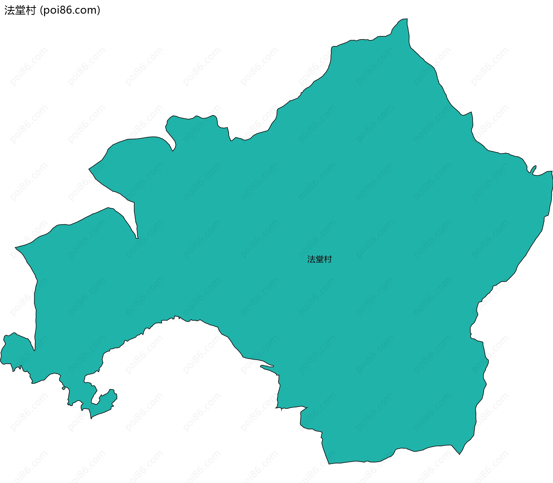 法堂村边界地图