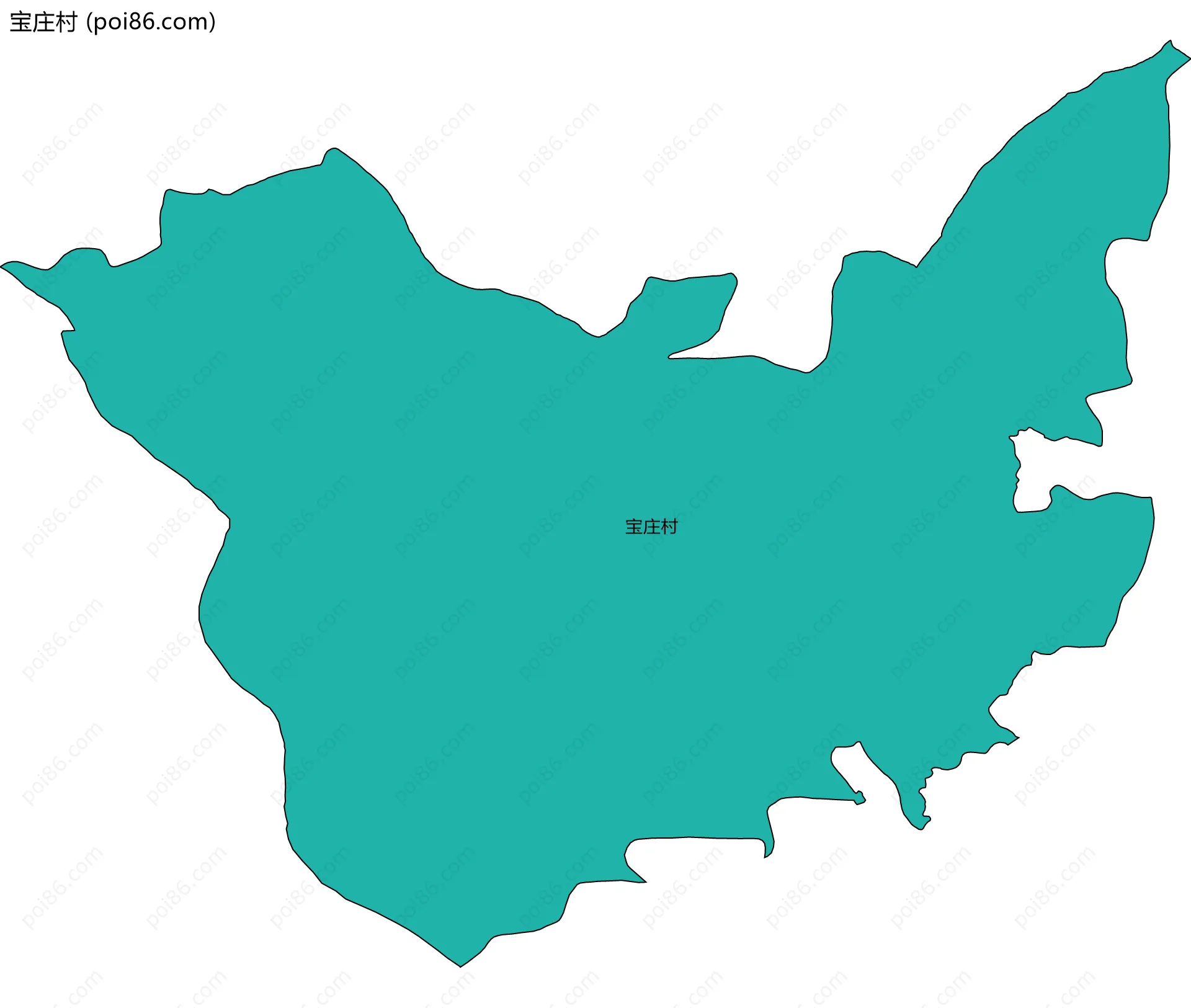 宝庄村边界地图