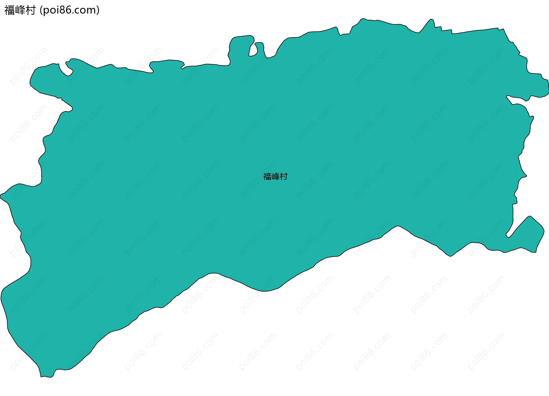 福峰村边界地图