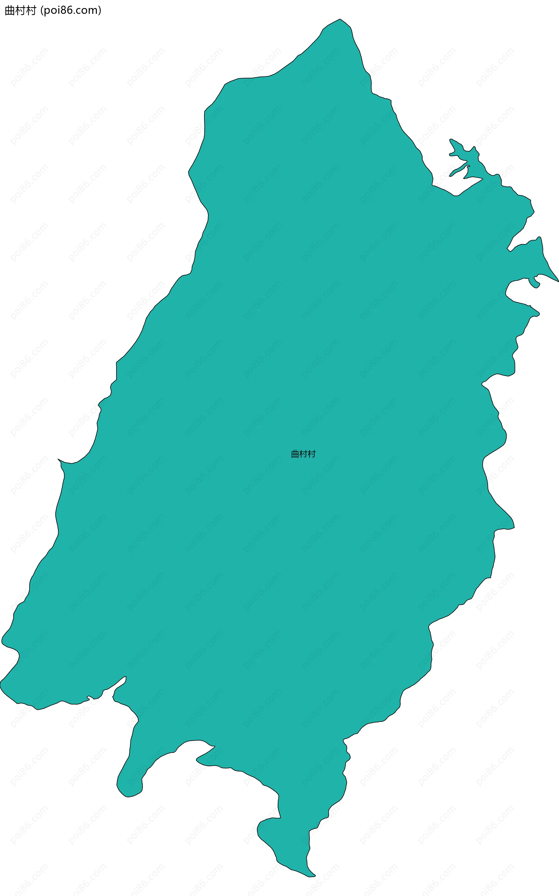 曲村村边界地图