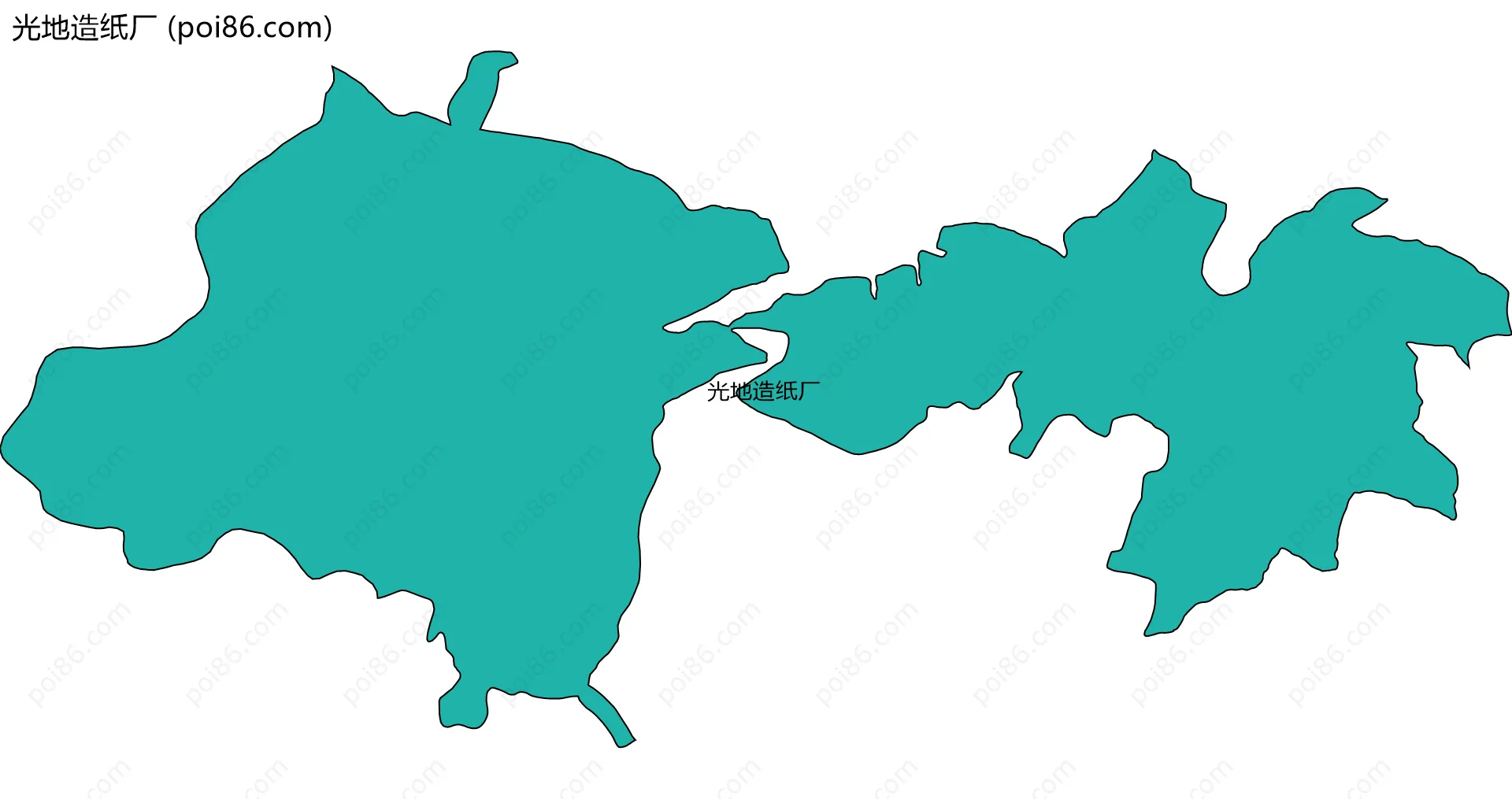 光地造纸厂边界地图