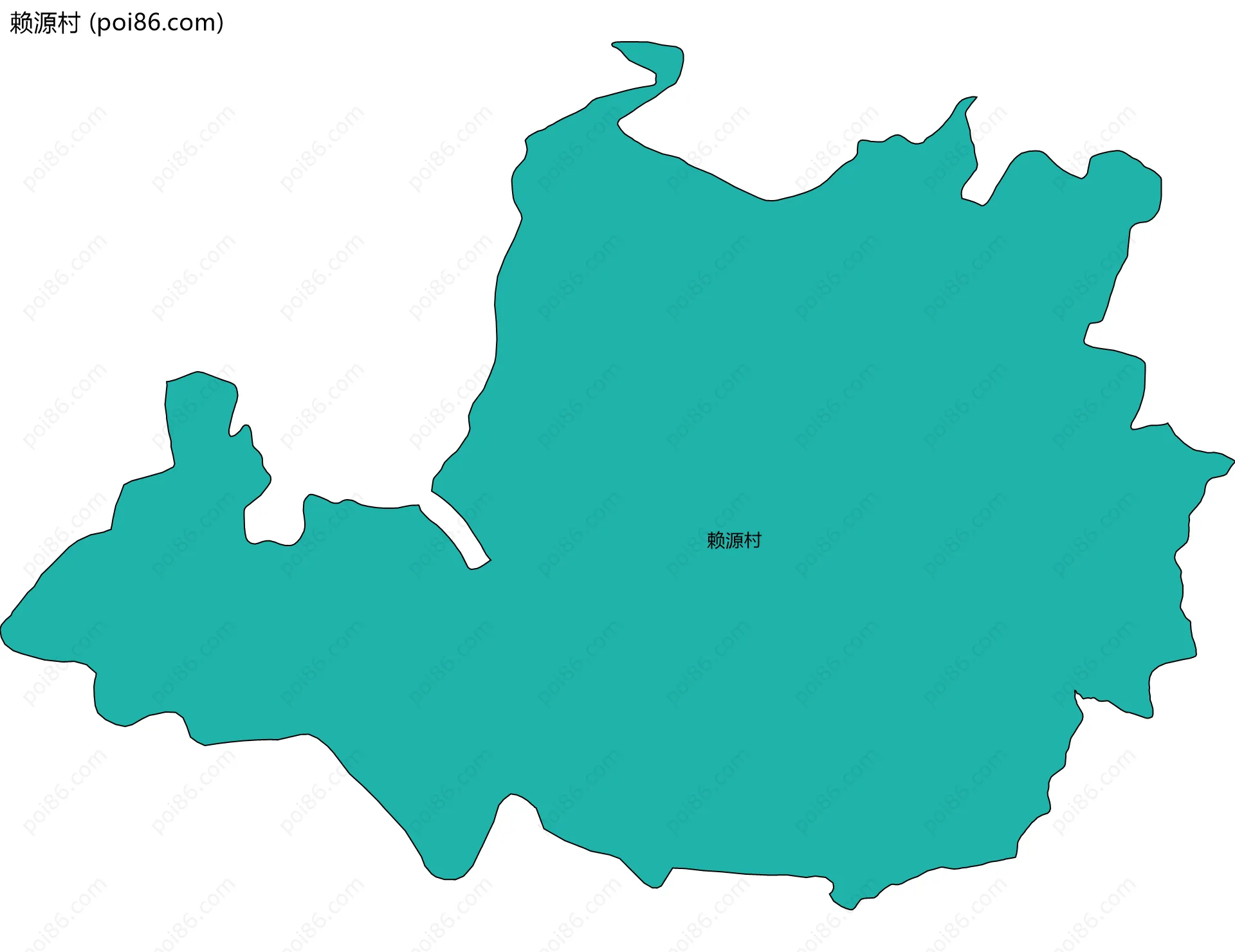 赖源村边界地图