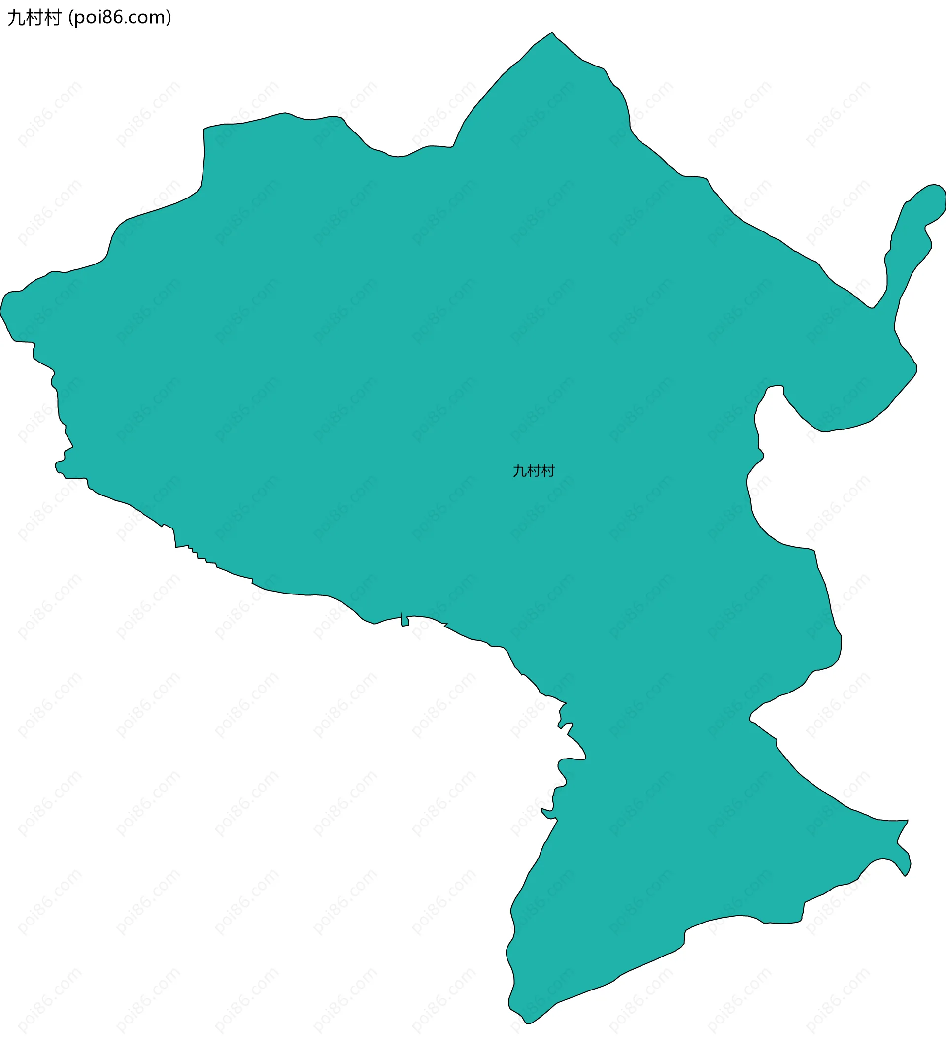 九村村边界地图