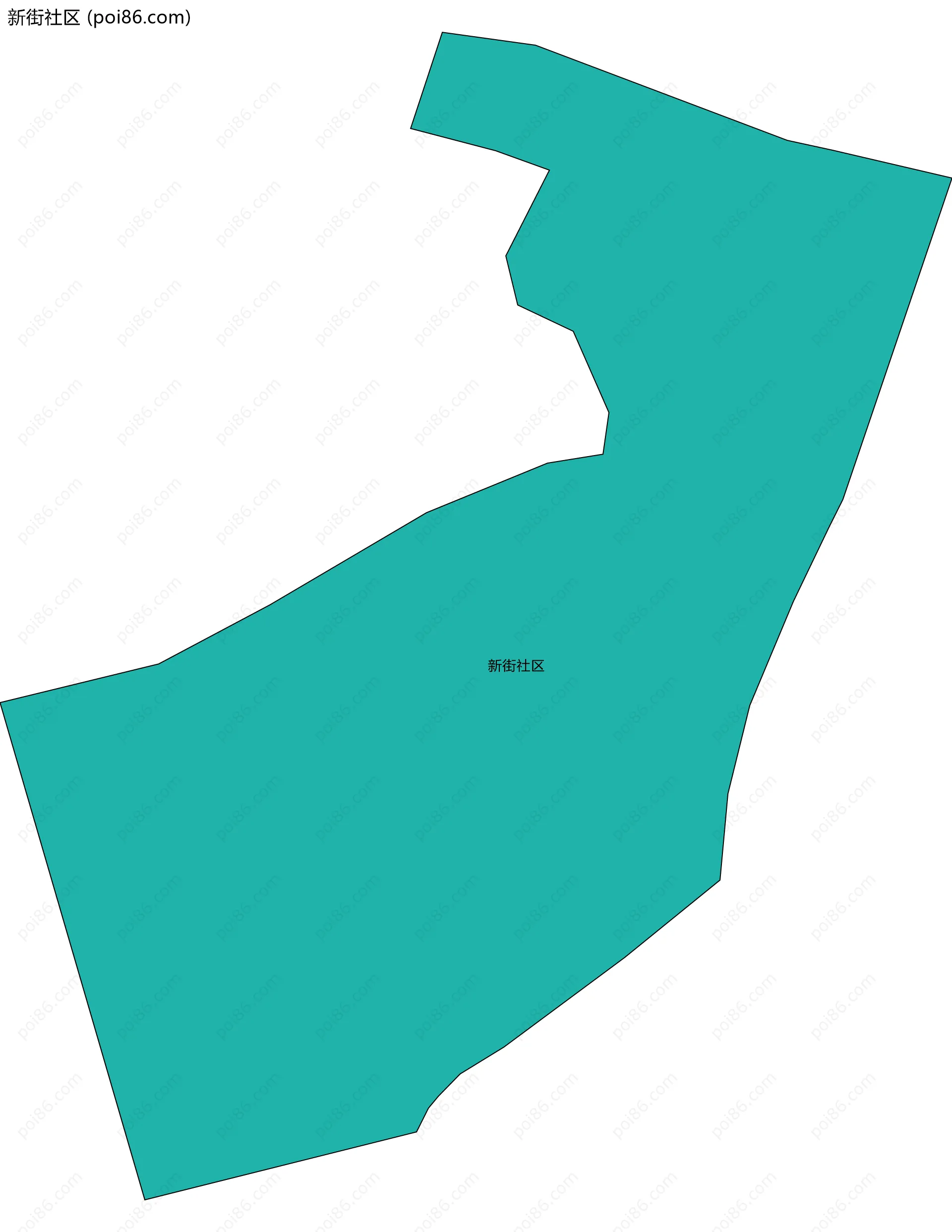 新街社区边界地图