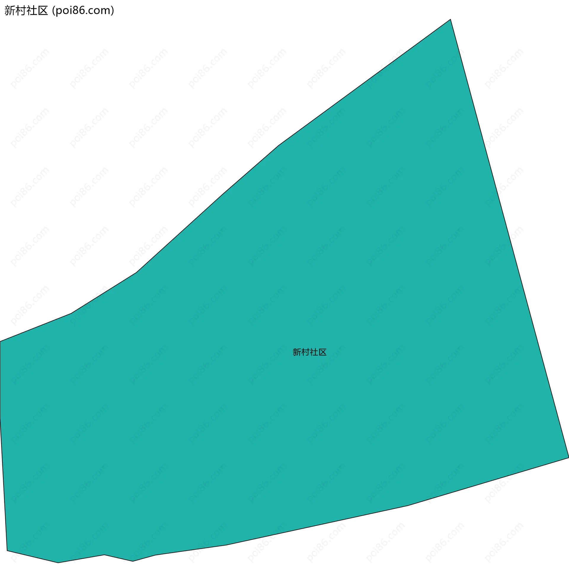 新村社区边界地图