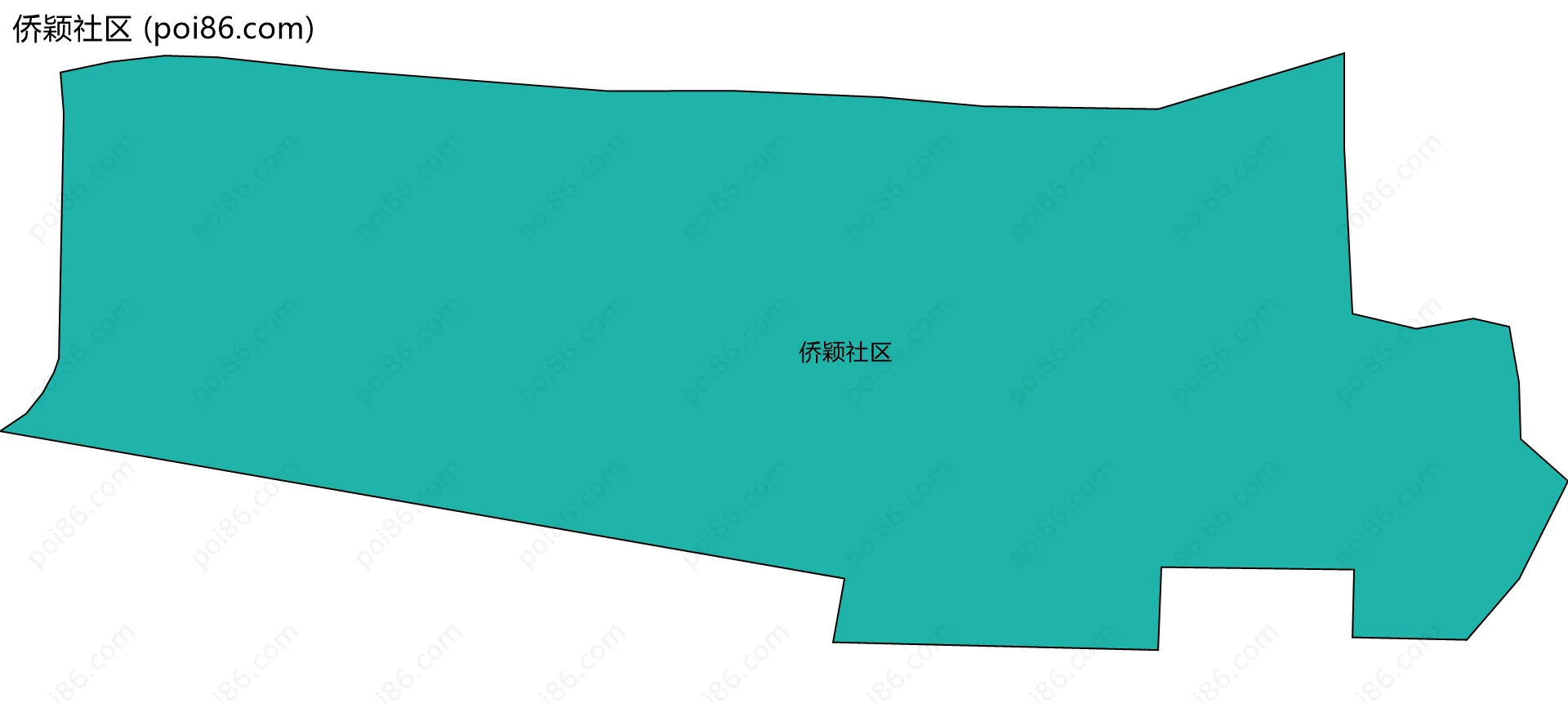 侨颖社区边界地图