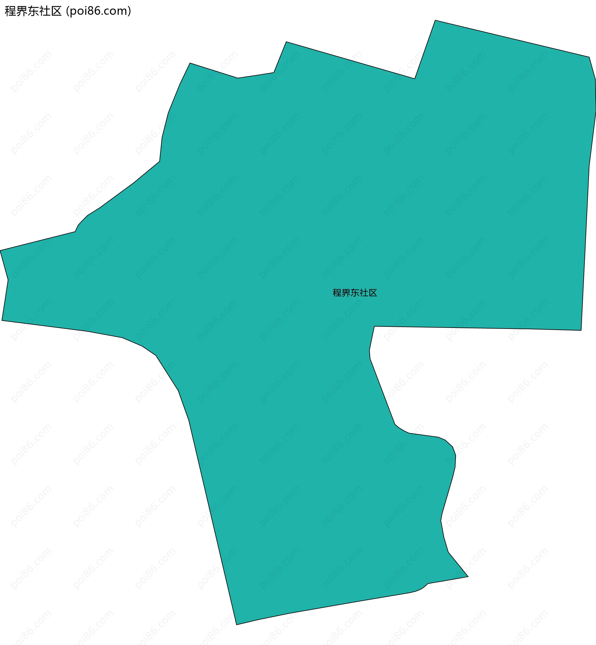 程界东社区边界地图