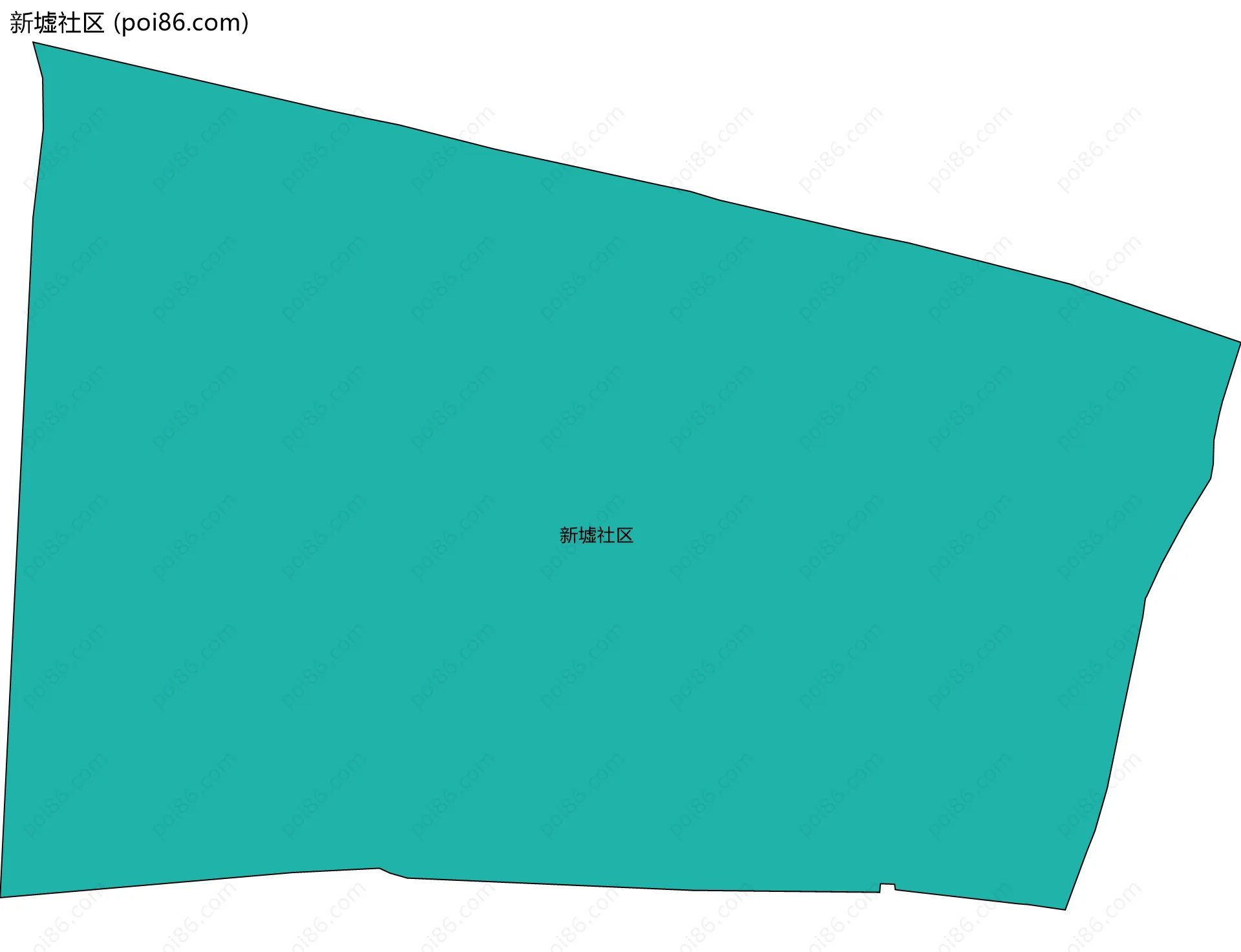 新墟社区边界地图