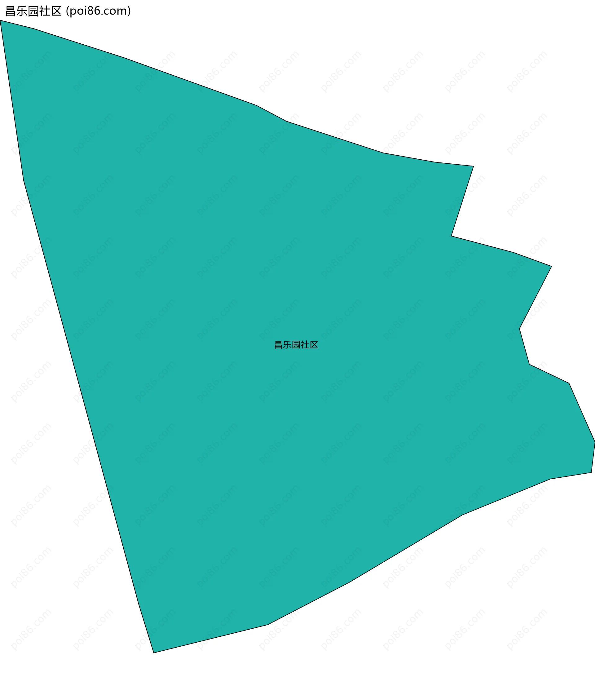 昌乐园社区边界地图
