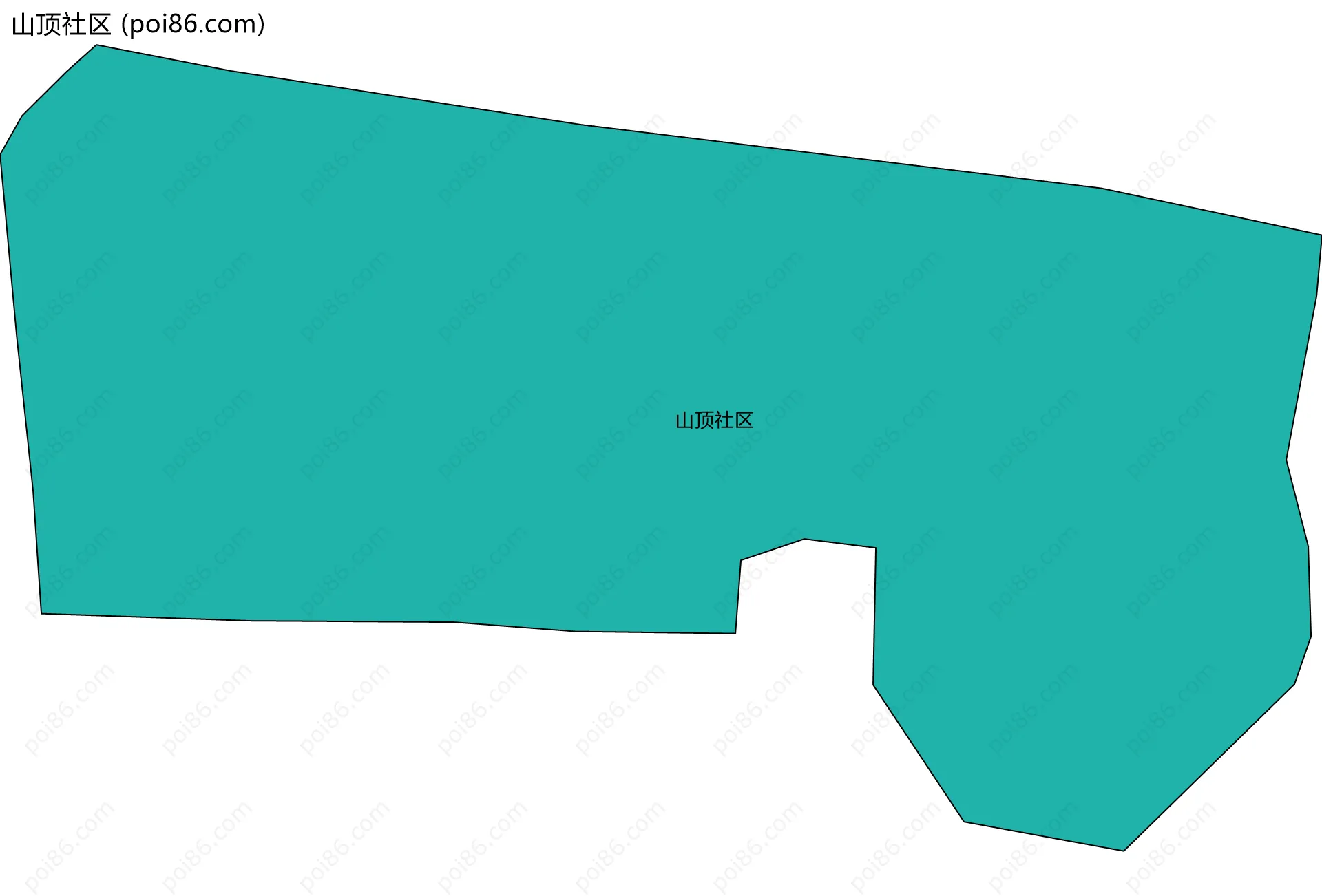山顶社区边界地图