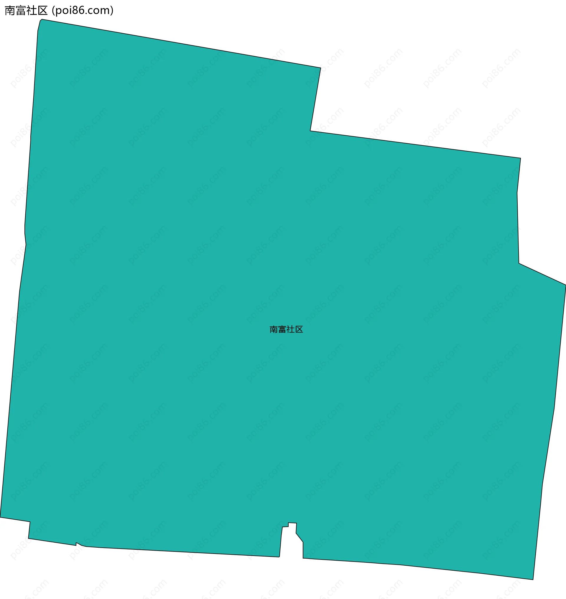 南富社区边界地图