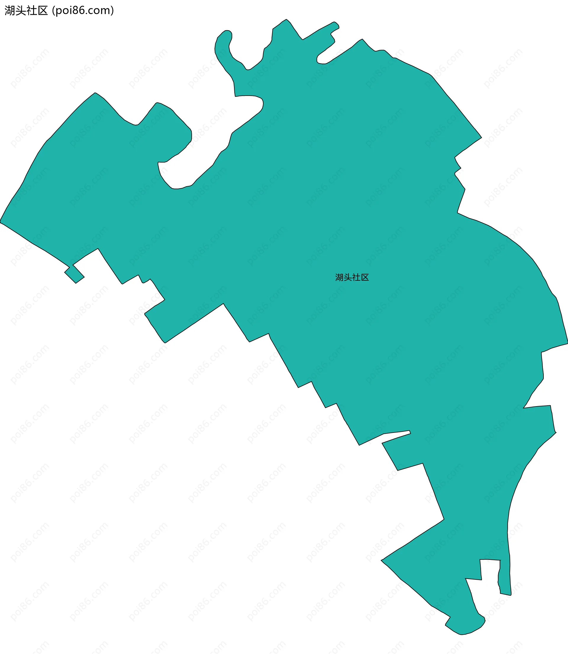 湖头社区边界地图