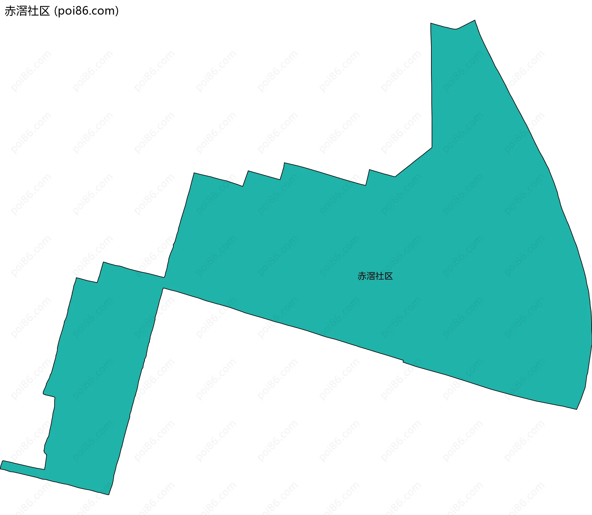 赤滘社区边界地图