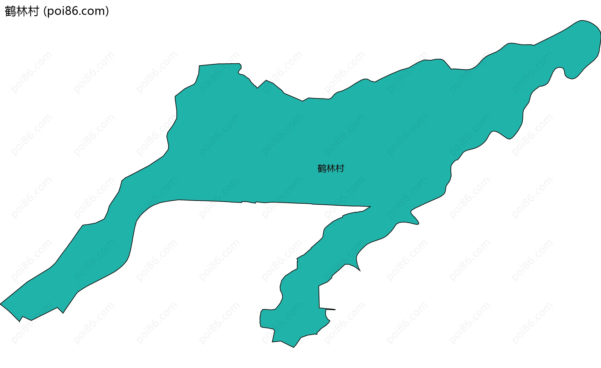鹤林村边界地图
