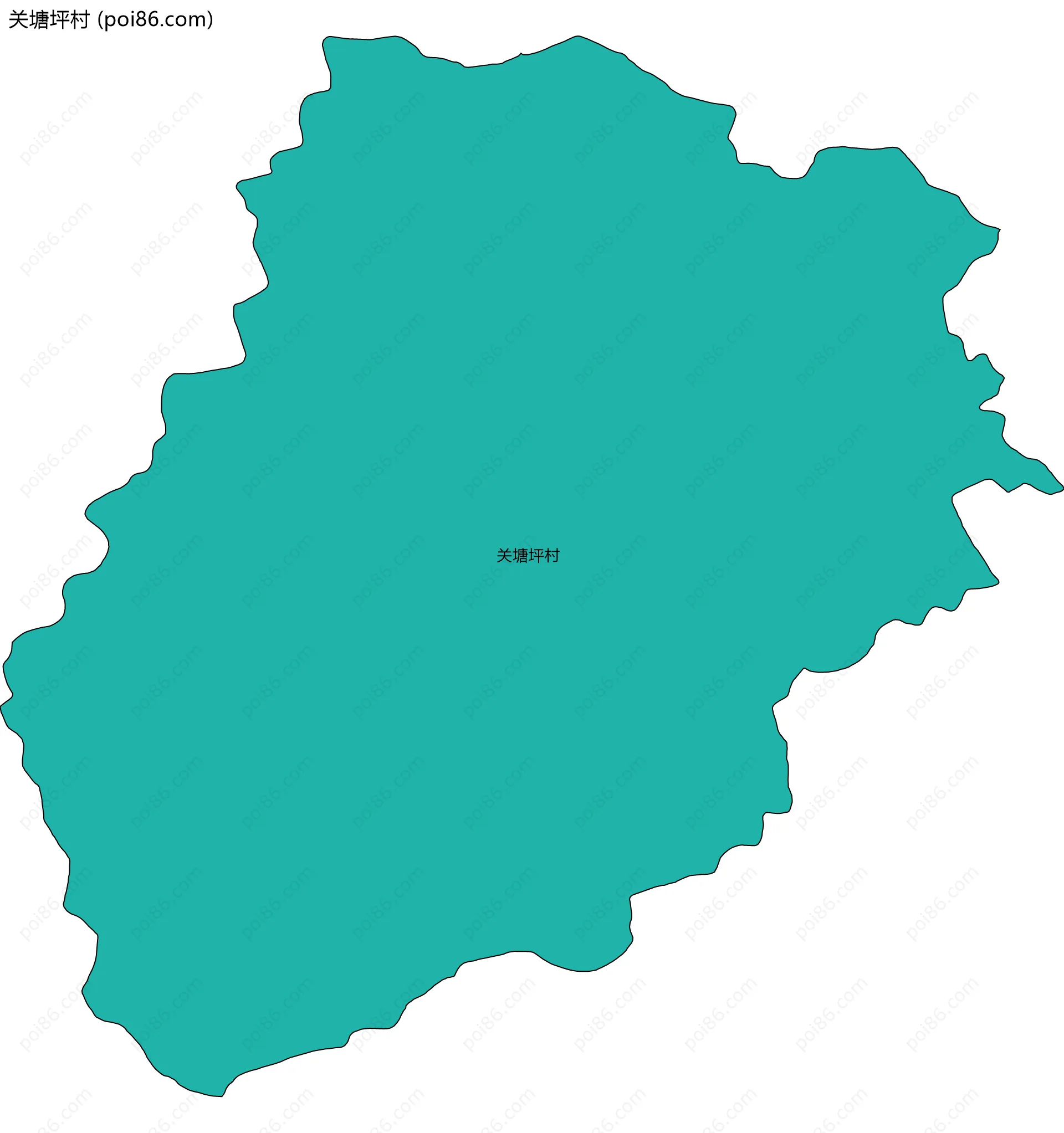 关塘坪村边界地图