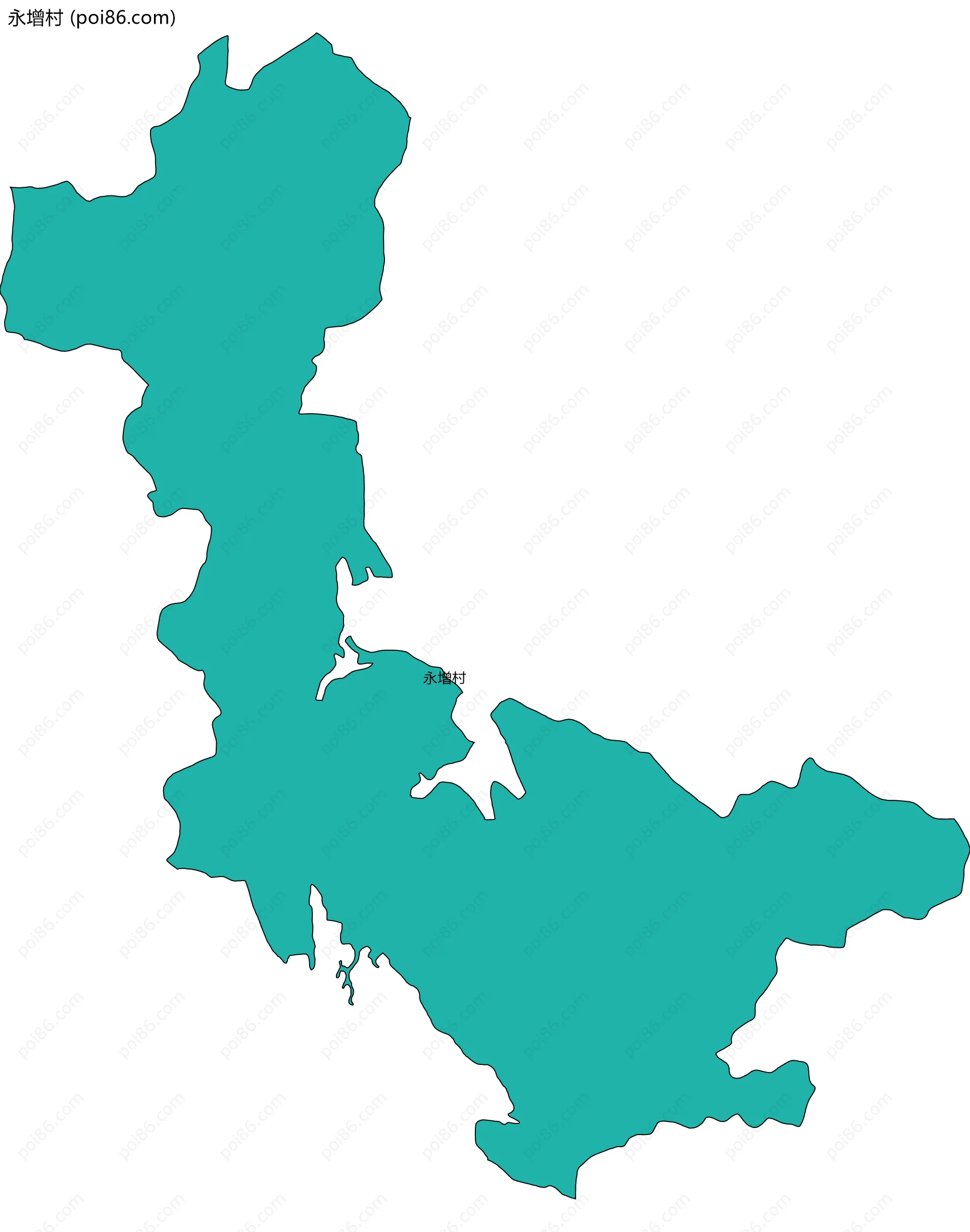 永增村边界地图