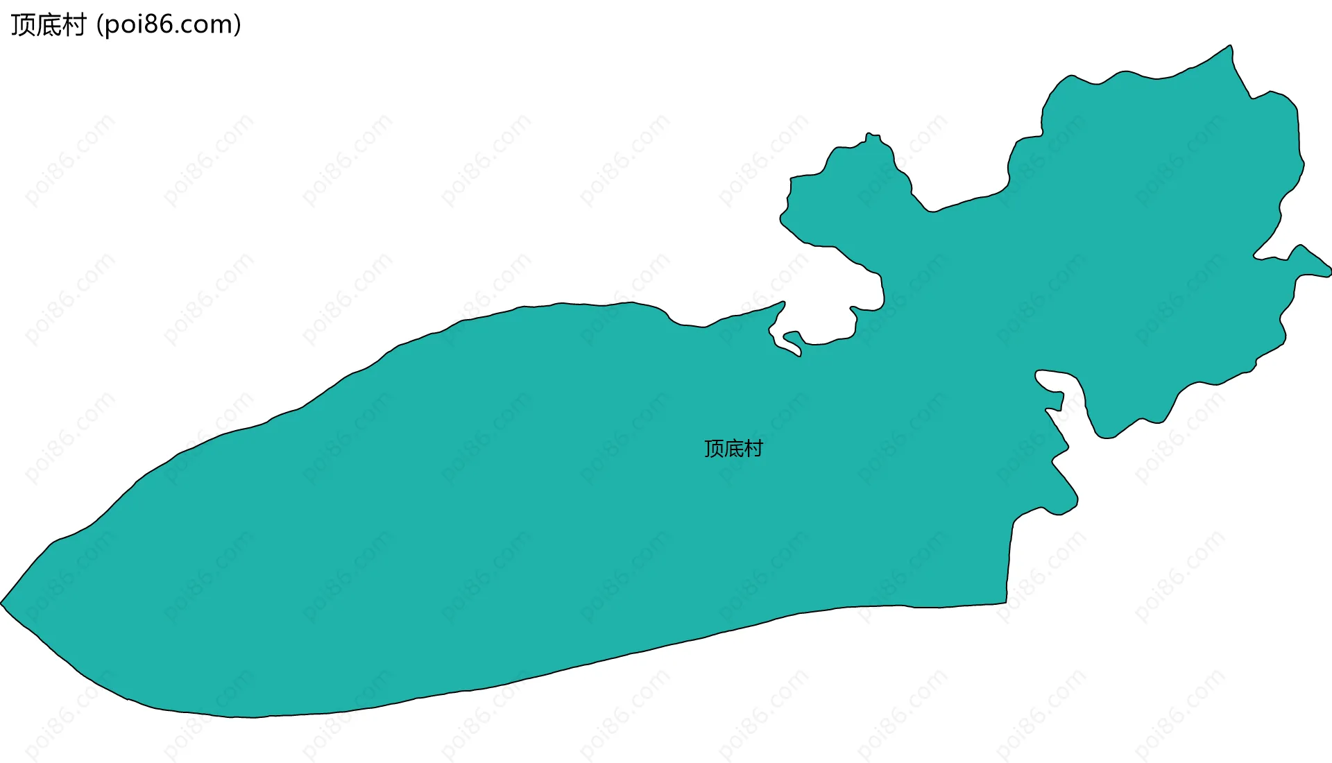 顶底村边界地图