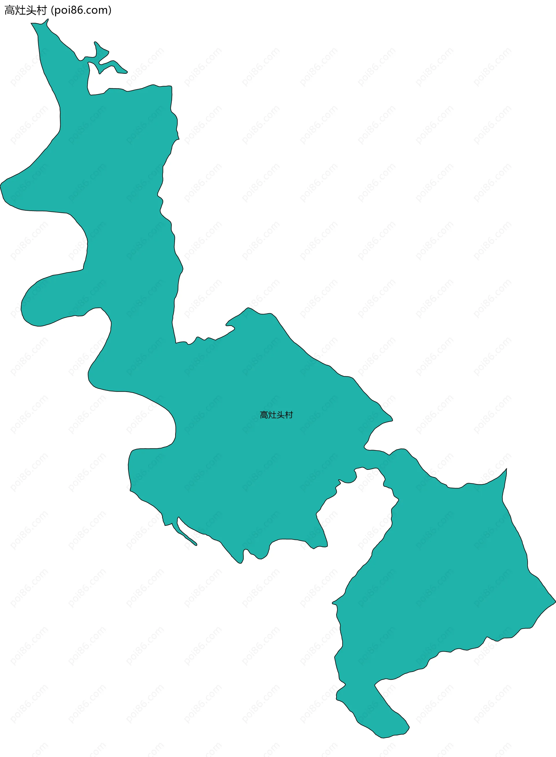 高灶头村边界地图