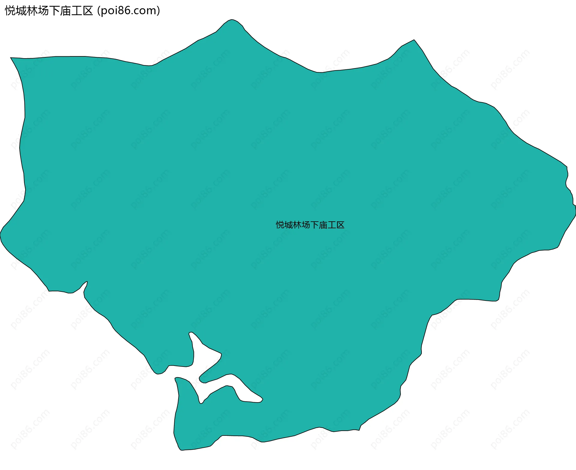 悦城林场下庙工区边界地图